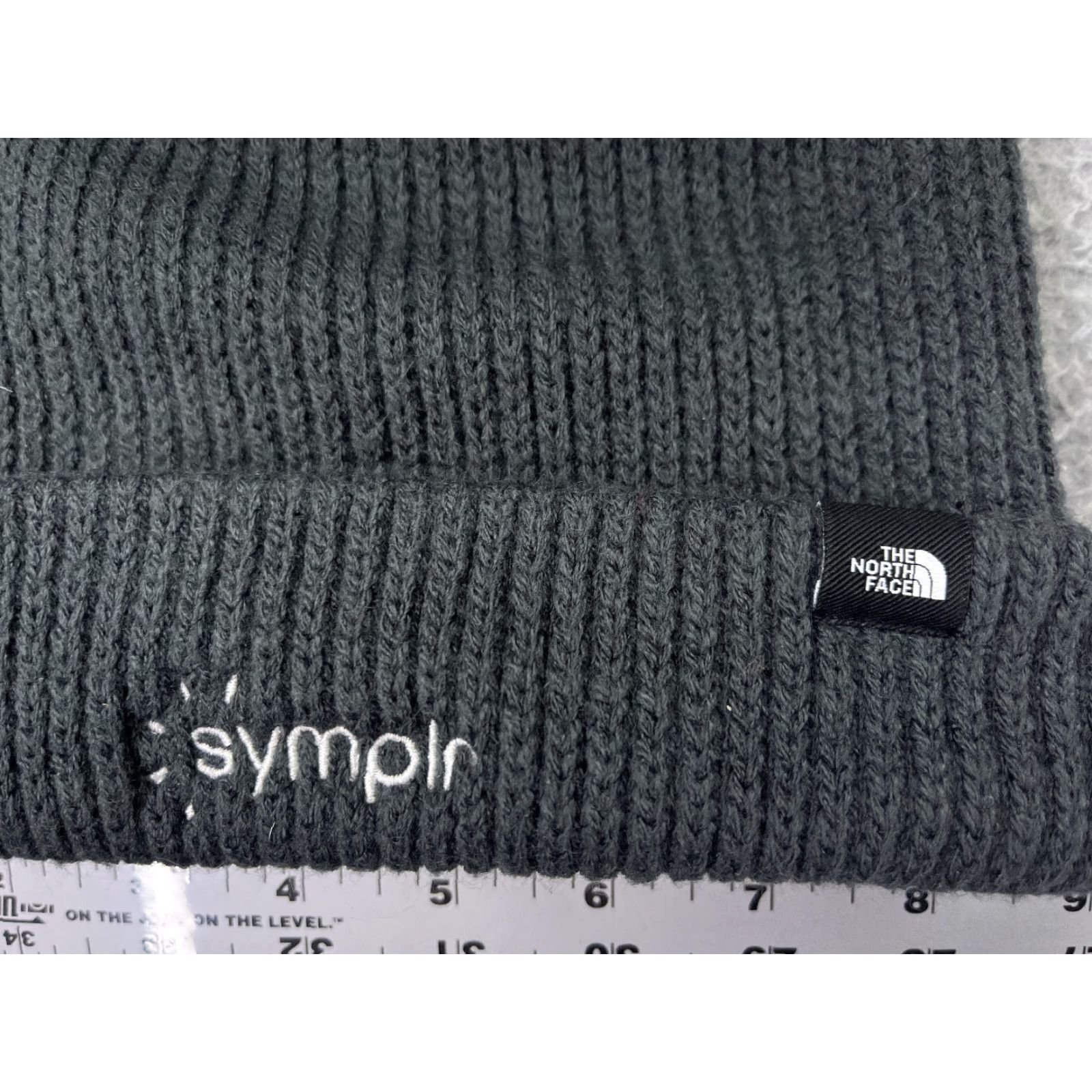 The North Face The North Face Beanie Adult One Size Gray Knit Acrylic Ski Snow Symplr Size ONE SIZE - 2 Thumbnail