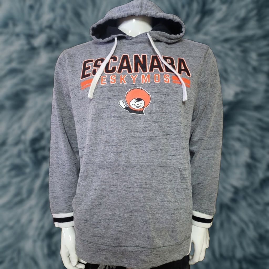 Vintage VINTAGE Escanaba Eskymos Hoodie Mens Pullover Sweatshirt EHS Esky Gray M Pel Athletic Size US M / EU 48-50 / 2 - 1 Thumbnail