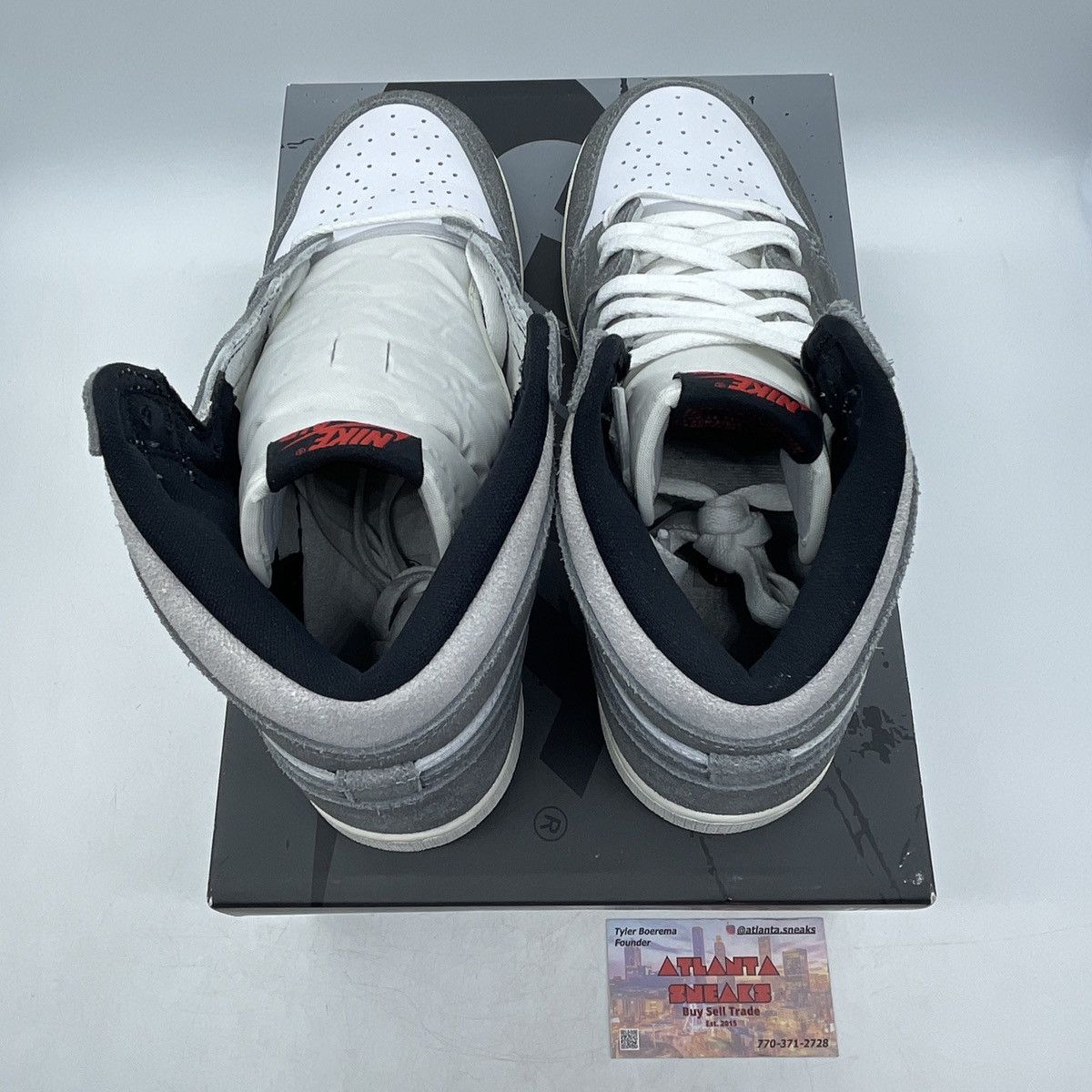 Jordan Brand Air Jordan 1 high washed black Size US 7 / EU 40 - 6 Thumbnail
