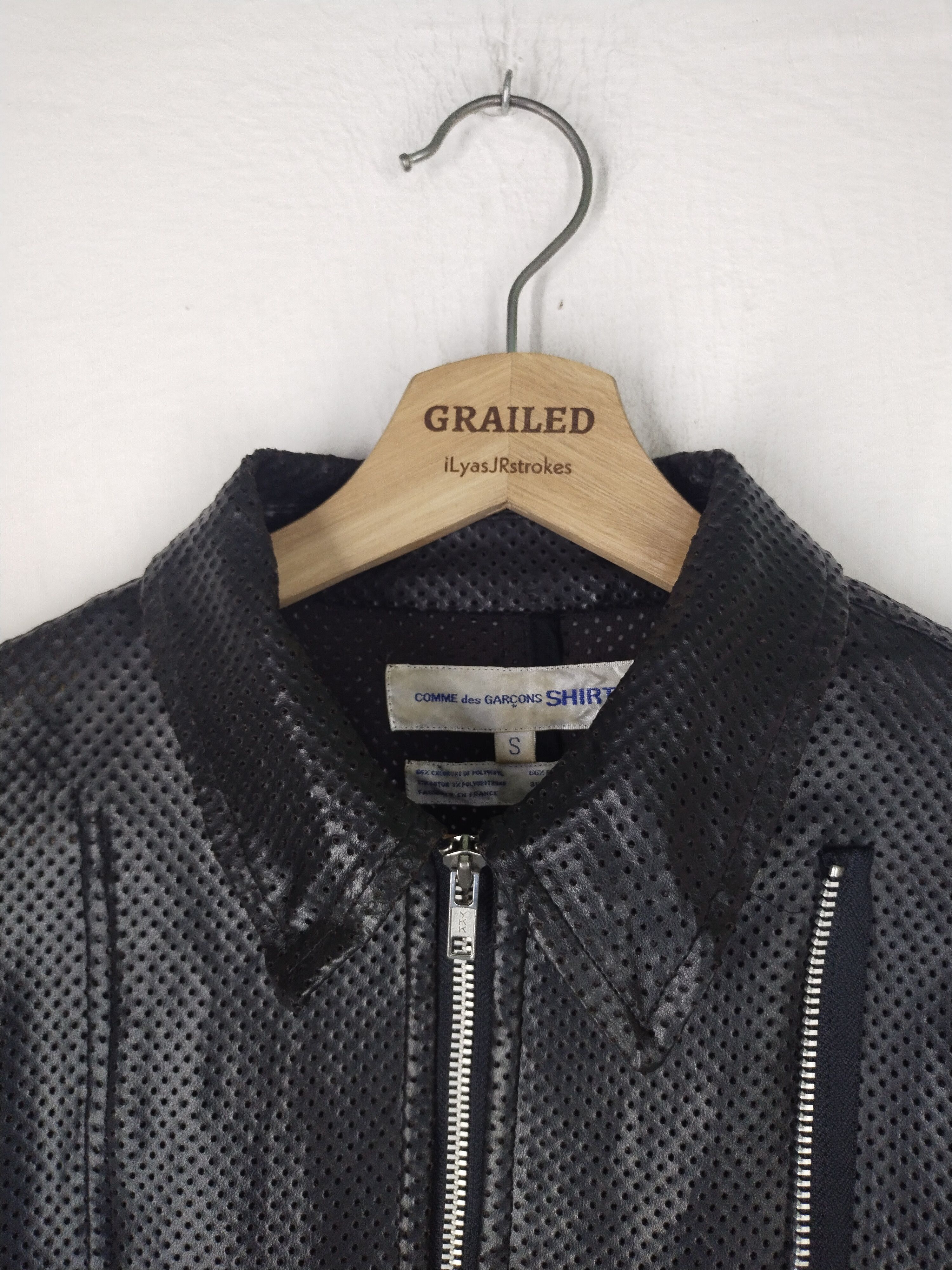 Comme des Garcons Vtg 00's Spring Summer Collection Faux Leather Jacket Rider Size US S / EU 44-46 / 1 - 13 Thumbnail