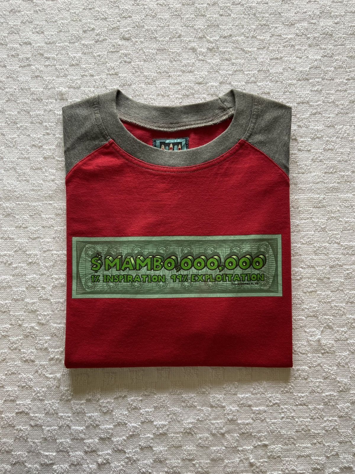Mambo × Vintage Mambo S/S Raglan T-Shirt ( Made In Australia )( 1995 ) Size US L / EU 52-54 / 3 - 1 Thumbnail
