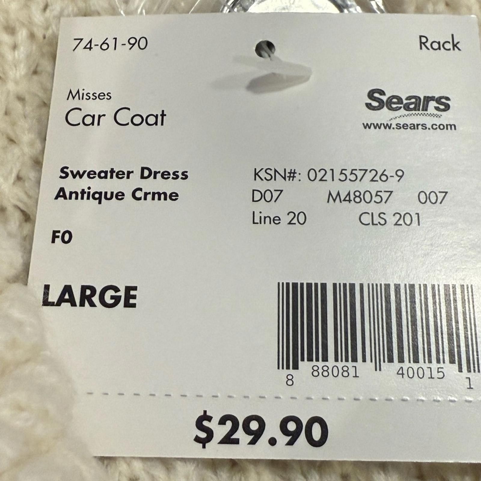 Other Apostrophe cream knit sleeveless cardigan sweater coat SZ LG Size L / US 10 / IT 46 - 8 Thumbnail