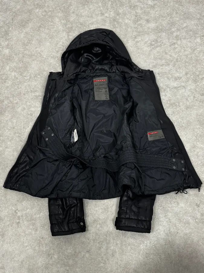 Prada AW2007 Prada Black Shiny Hooded Puffer Jacket Size S / US 4 / IT 40 - 7 Thumbnail