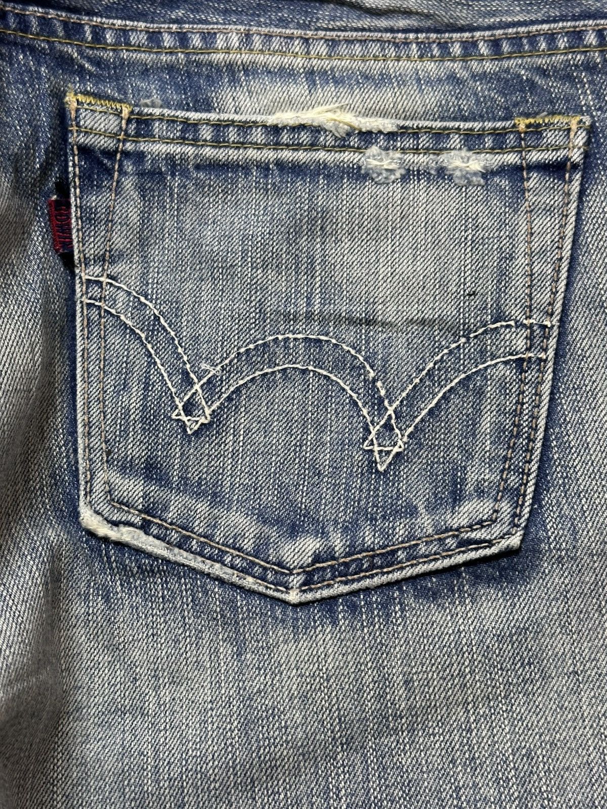 Edwin Vintage Edwin 503 Flare Bootcut Faded Denim Size US 33 - 6 Thumbnail