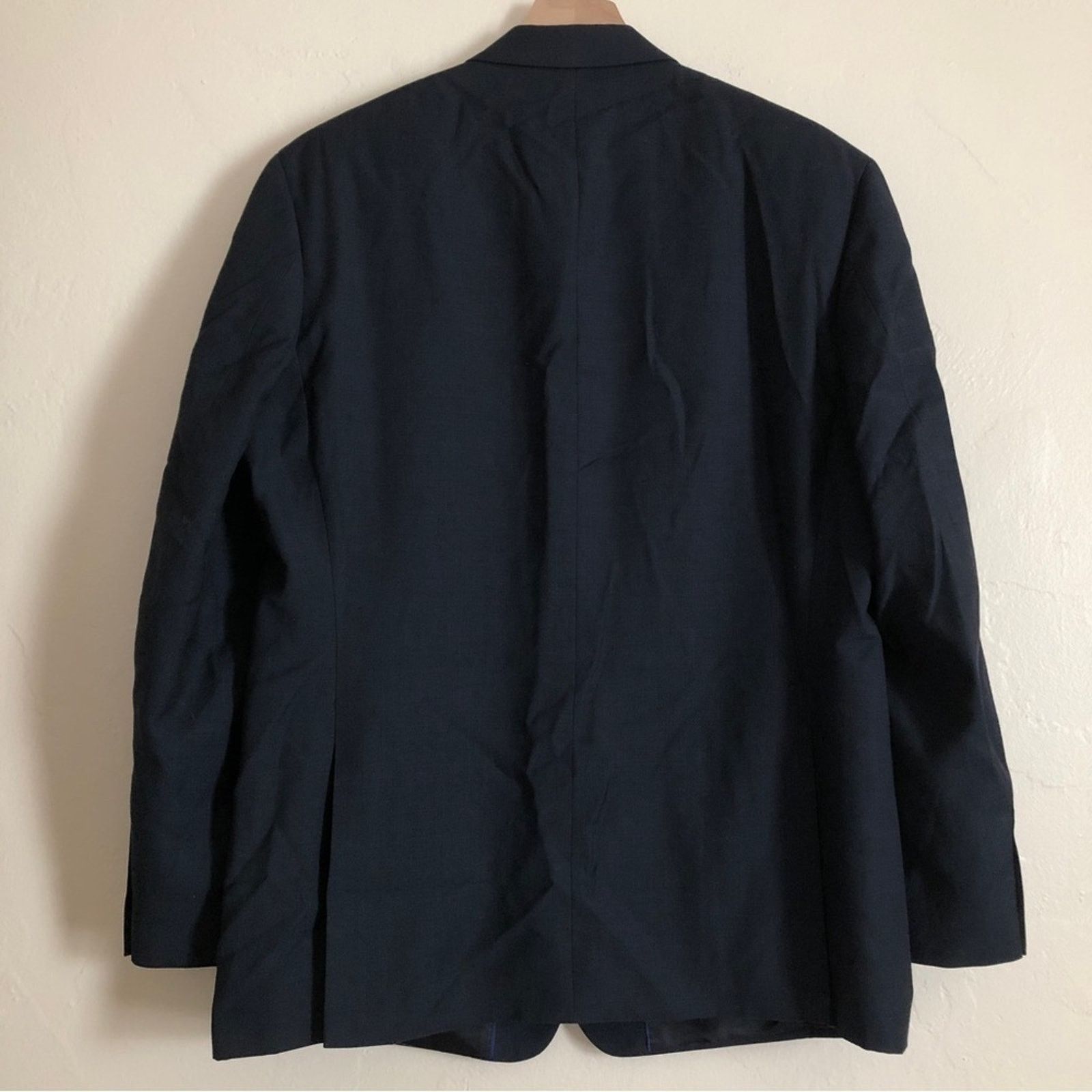 Alfani Alfani Classic Fit Dark Navy Blue Two Button Suit Jacket Size 44R - 2 Thumbnail