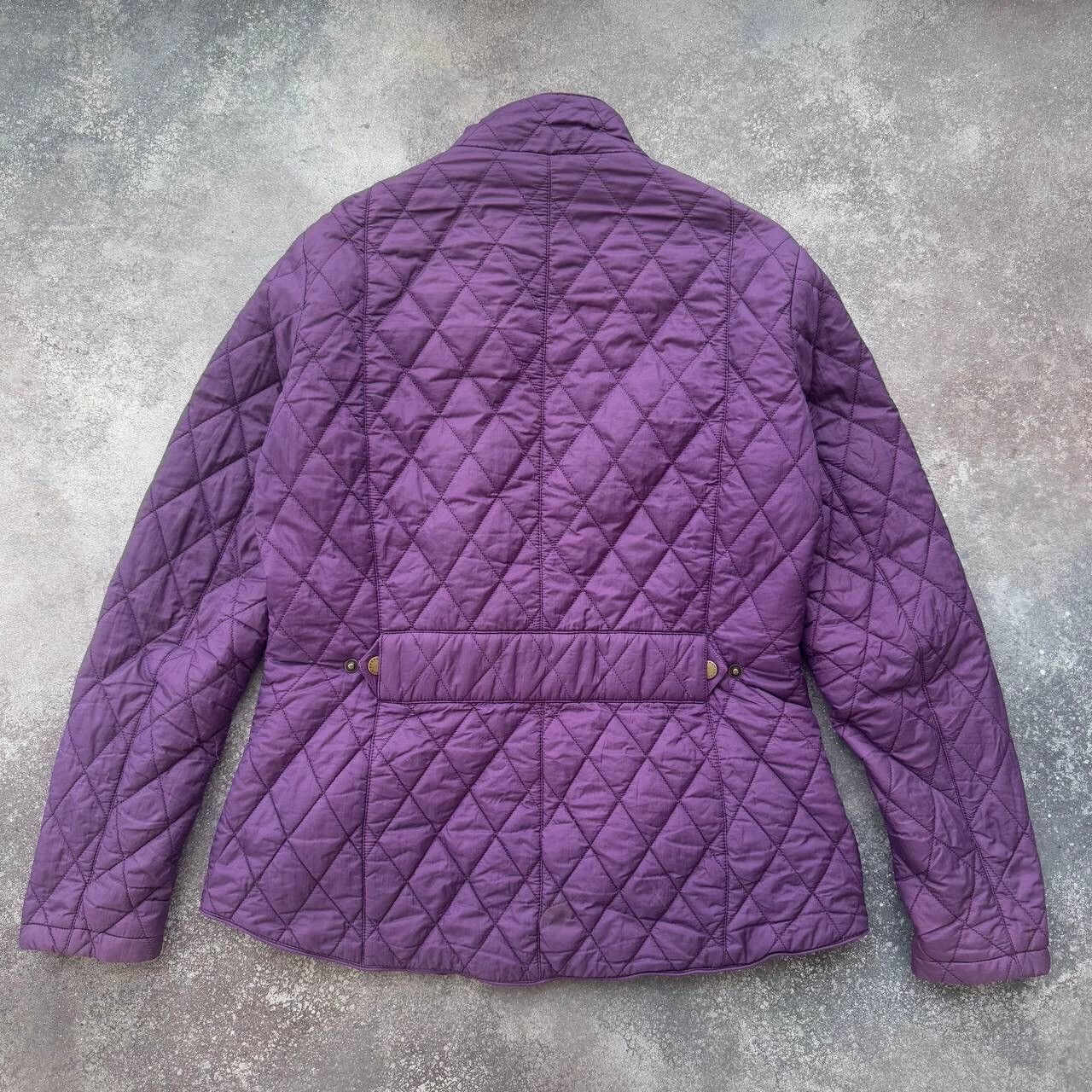 Barbour × Vintage Barbour Flyweight Cavalry Vintage Purple Quilted Jacket Size L / US 10 / IT 46 - 10 Thumbnail
