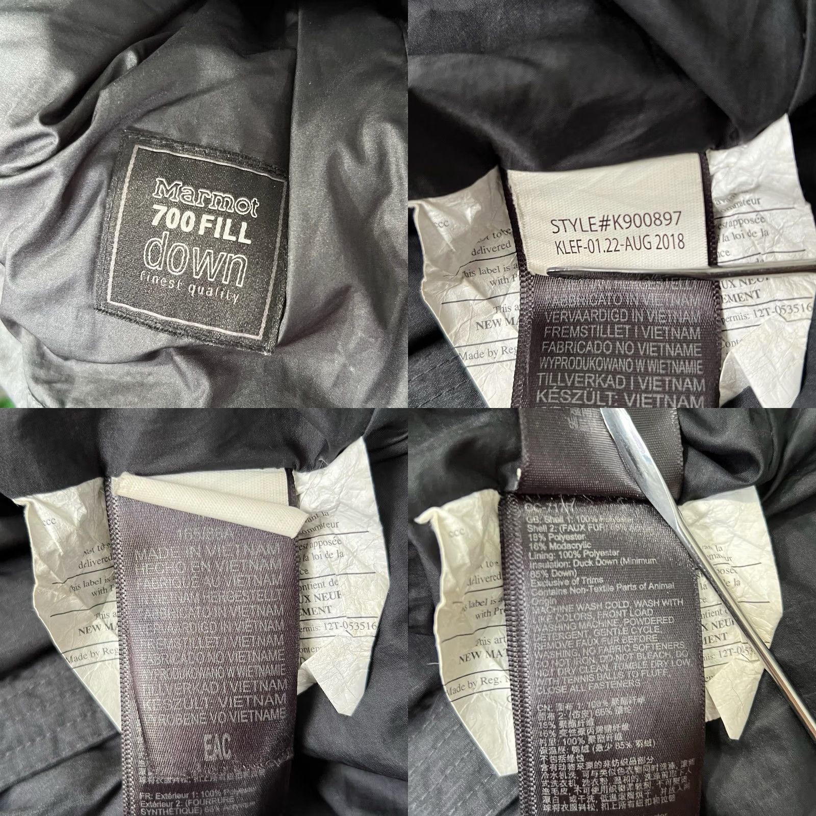 Marmot Marmot Parka Womens Medium Black 700 Down Fill Puffer Fur Hooded Strollbridge C6 Size M / US 6-8 / IT 42-44 - 9 Thumbnail