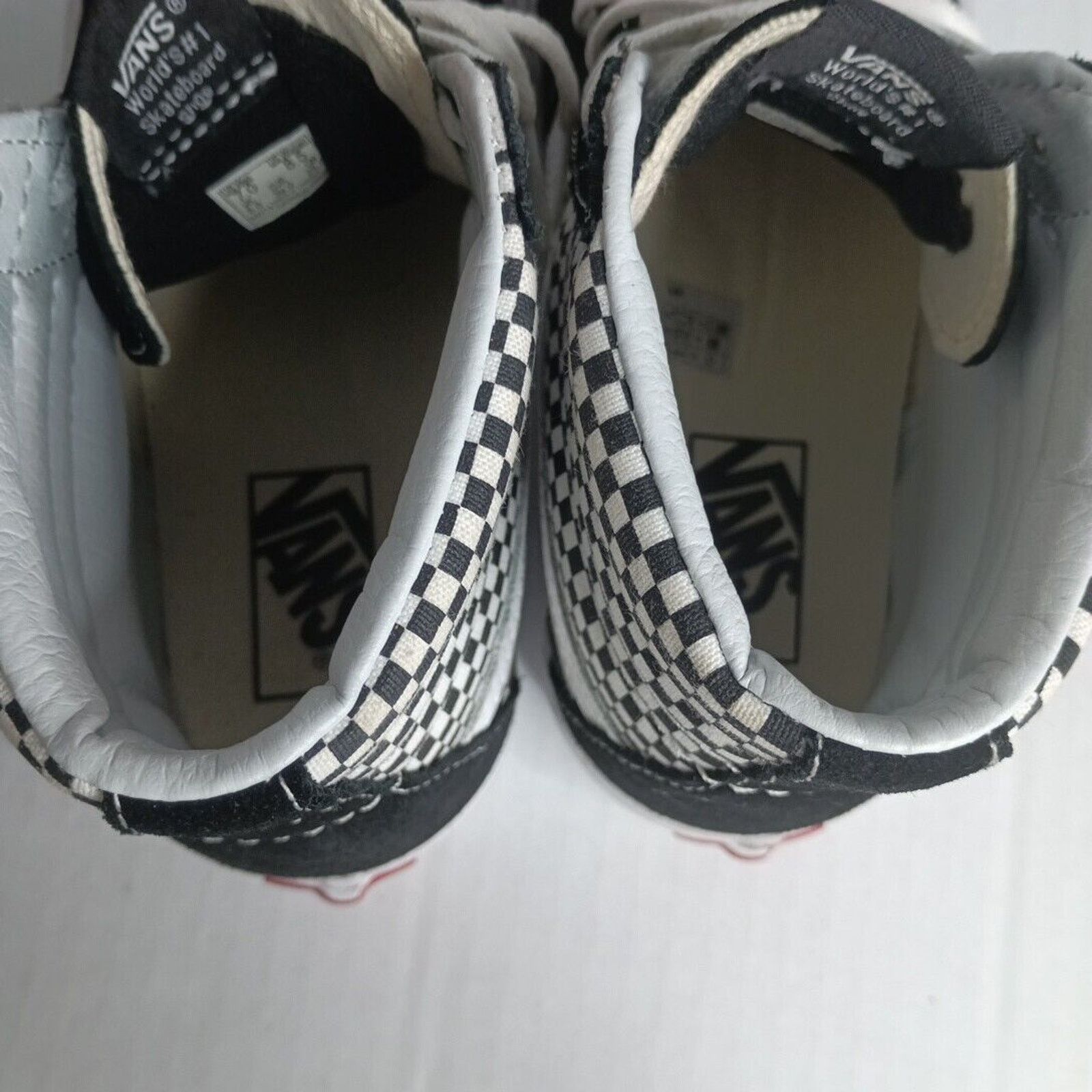 Vans Vans Sk8 Hi Mix Black White Sneakers Mens 7 Womens 8.5 Check Size US 7 / EU 40 - 8 Thumbnail