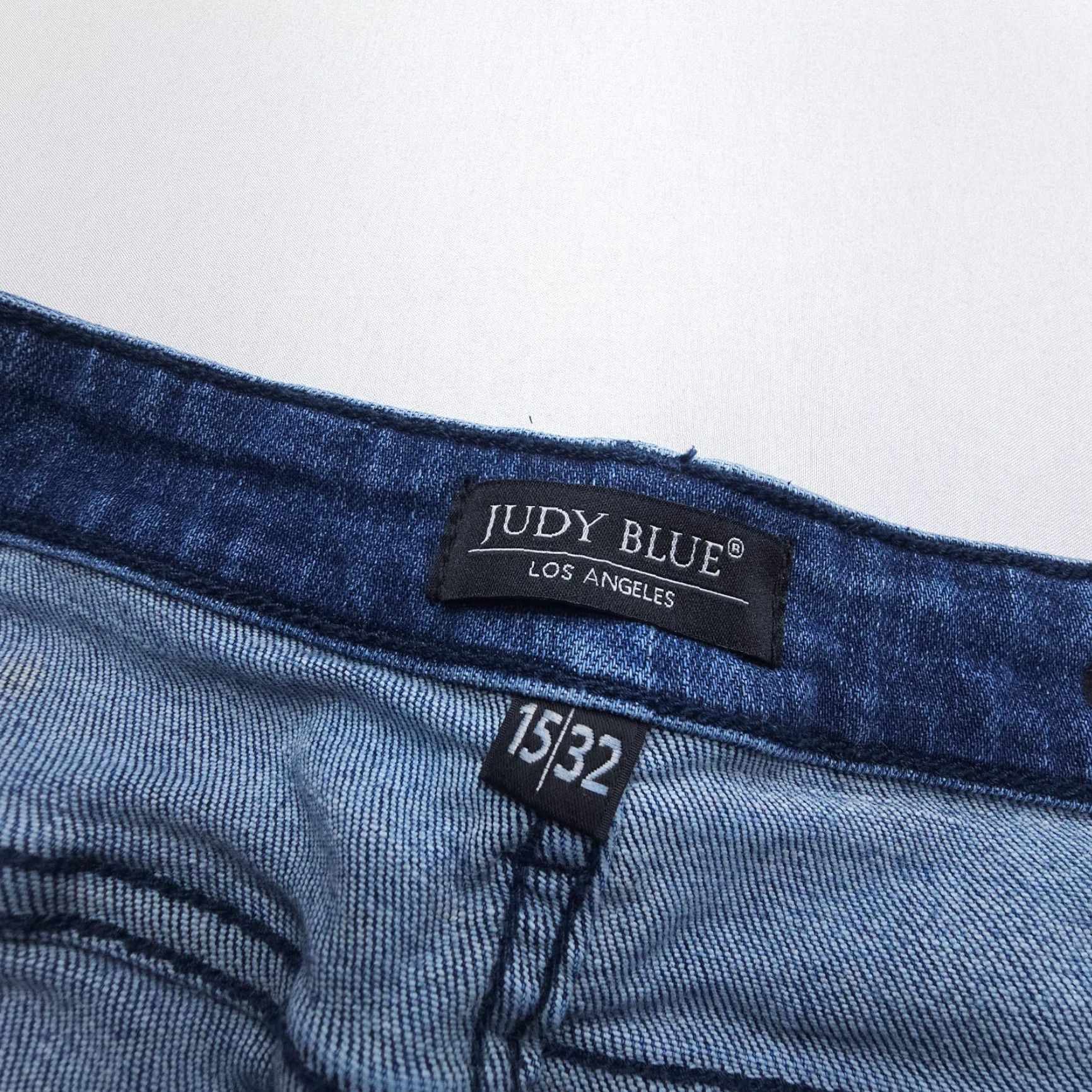 Denime Judy Blue Jeans Womens 15 / 32 Boyfriend Fit Distressed Dark Wash Denim Blue Size 24" / US 00 / IT 34 - 7 Thumbnail