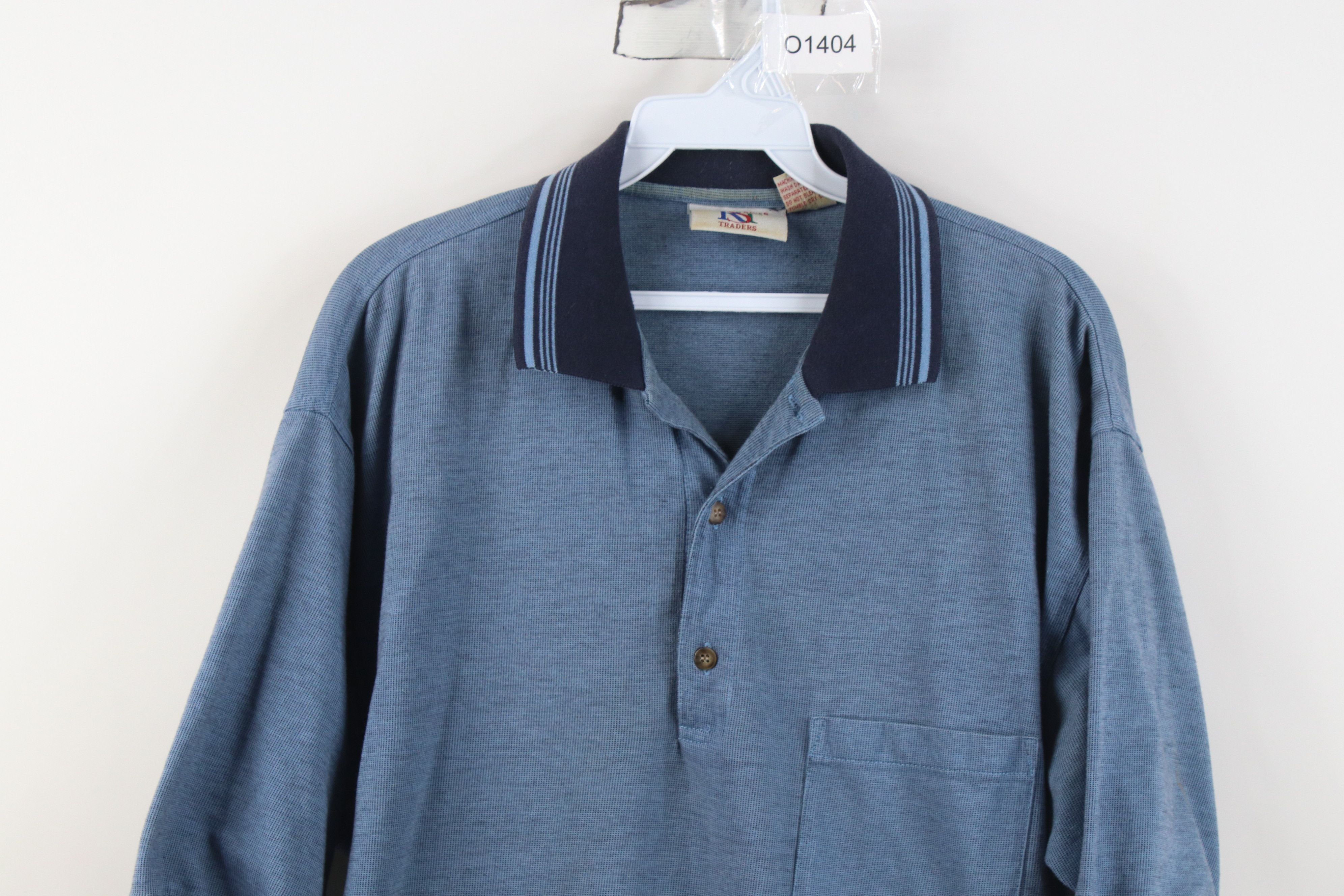 Vintage Vintage 90s Streetwear Knit Collared Golf Polo Shirt Blue Size US XL / EU 56 / 4 - 2 Thumbnail