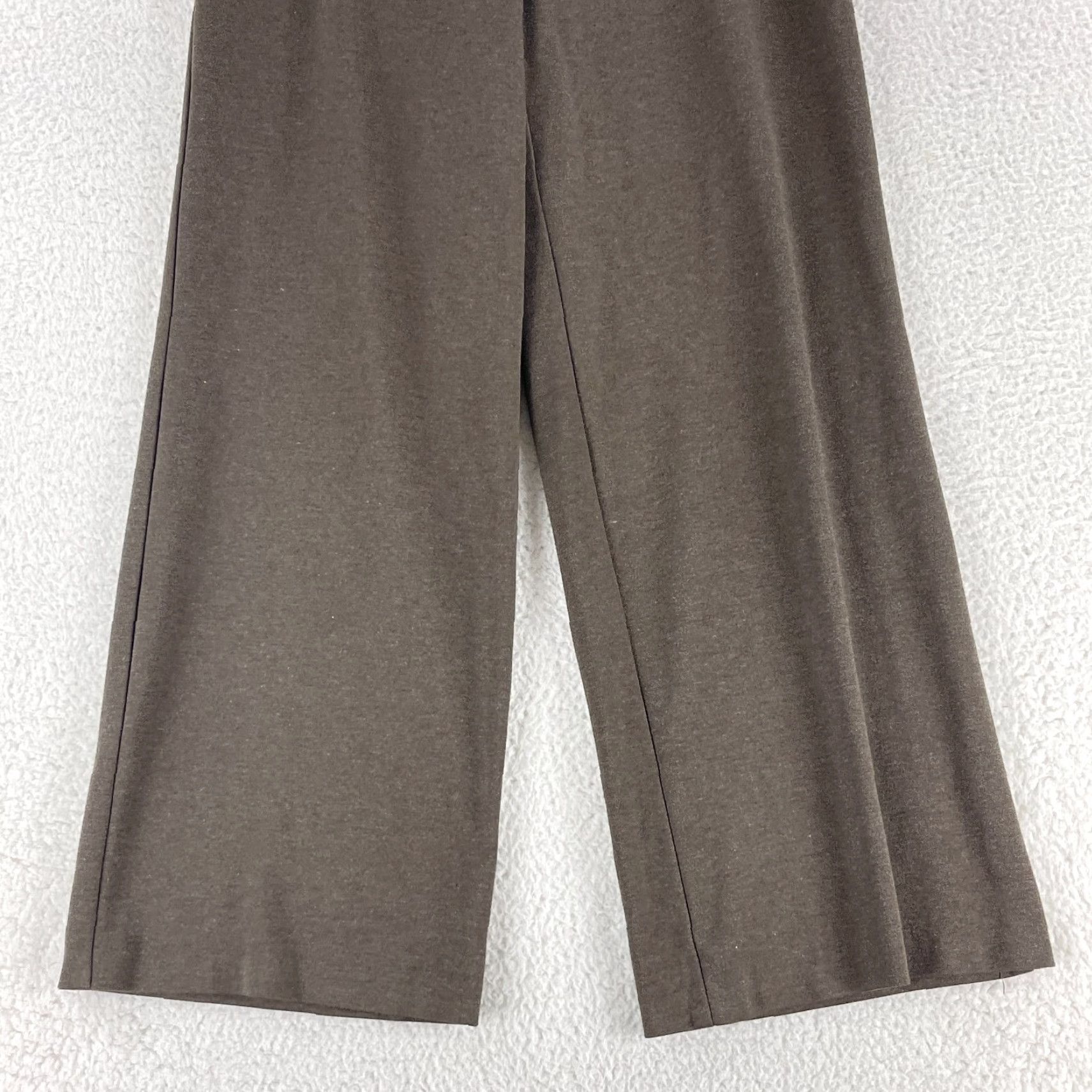 J. Jill J. Jill Brown Stretch Wide Leg Cropped Pants Womens Size 10 Petite Casual Size 32" / US 10 / IT 46 - 3 Thumbnail