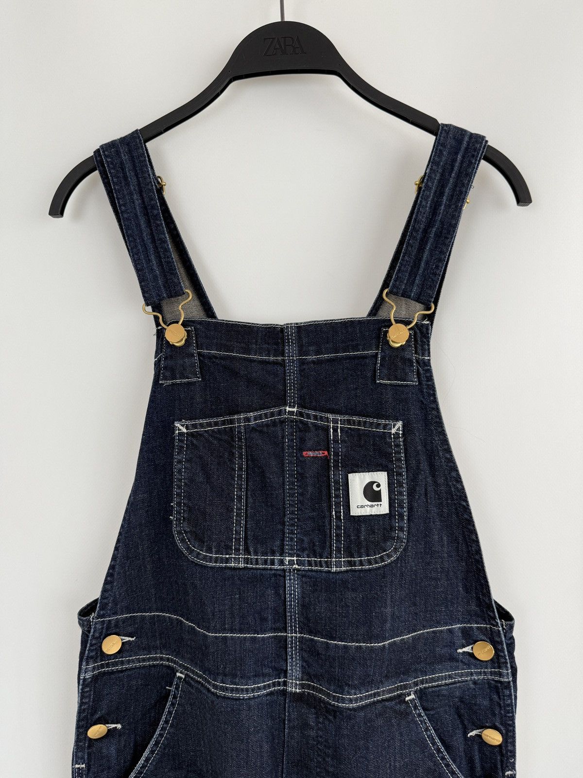 Carhartt Wip Carhartt WIP Womens Blue Rinsed Denim Bib Overalls S Size 27" / US 4 / IT 40 - 3 Thumbnail