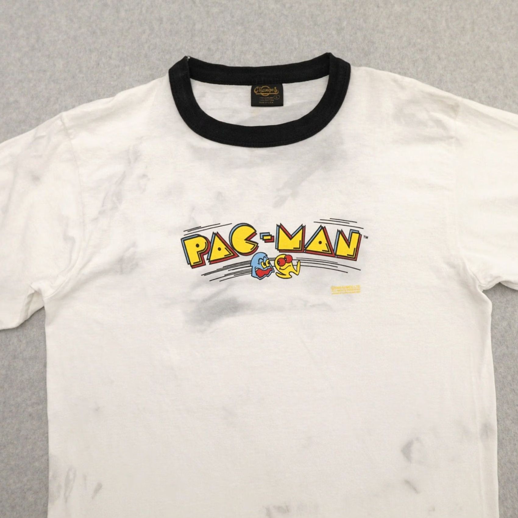 Changes Changes Nike T-Shirt Mens Large White Videogame Vintage Y2K Pac Man Licensed Namco 90s Decade Shirts Size US L / EU 52-54 / 3 - 6 Thumbnail