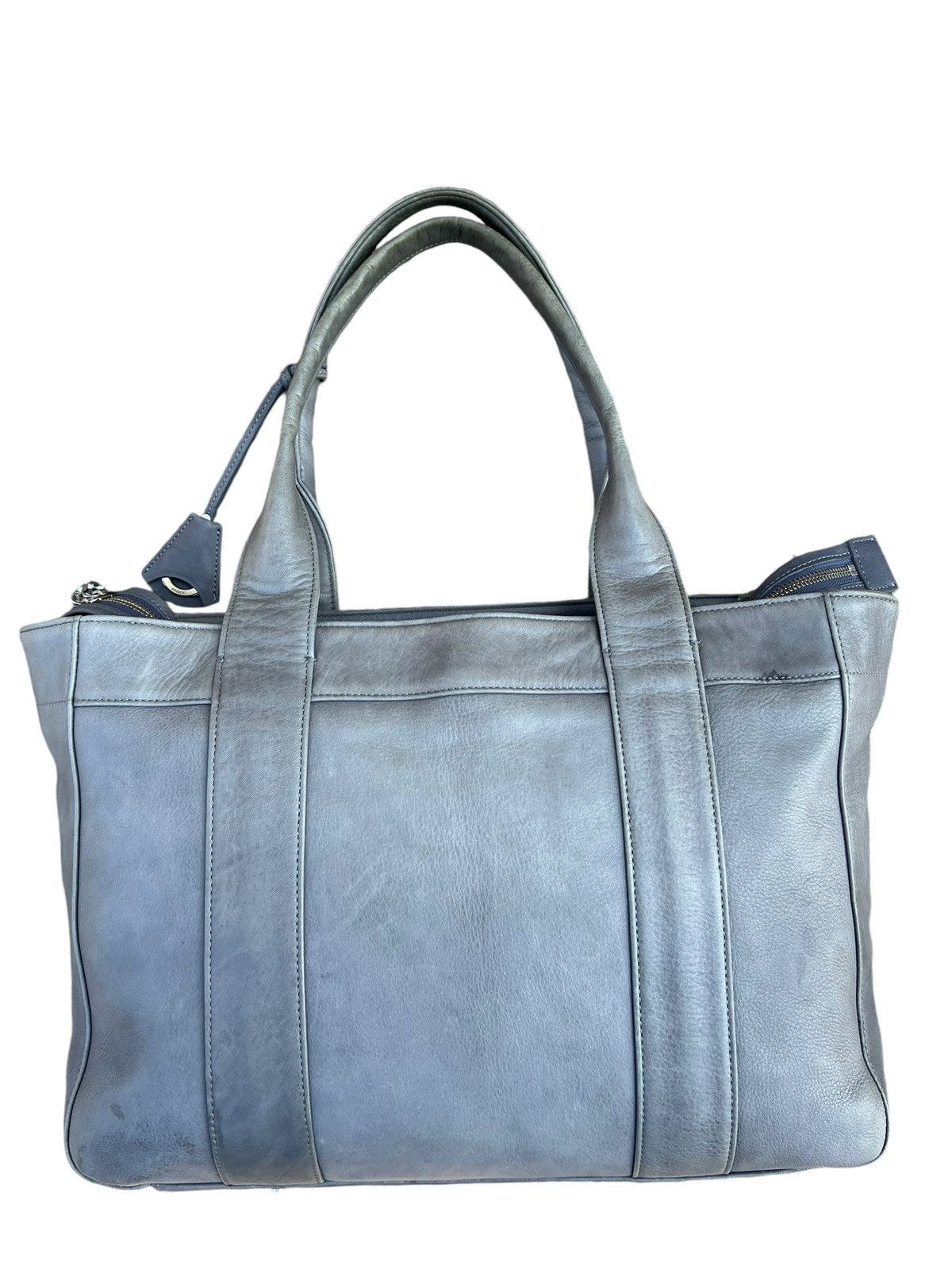 Leather Vintage Aniary Japan Fade Patina Leather Tote Bag Size ONE SIZE - 8 Thumbnail
