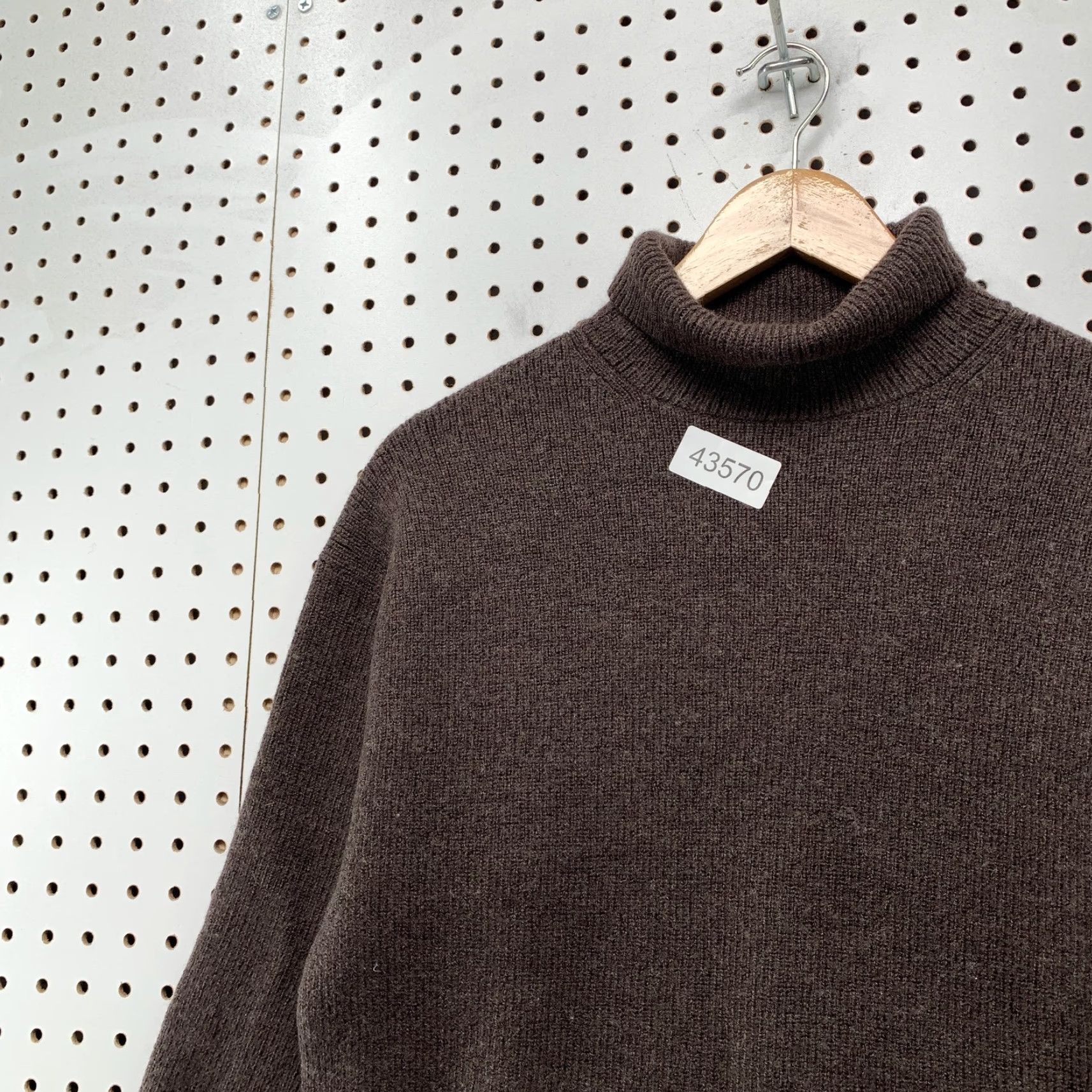 Vintage Babaton Merino Wool Turtleneck Sweater Brown Womens Large Pullover Long Sleeve Adult Regular Size Large Brown Kontemporary? Size L / US 10 / IT 46 - 6 Thumbnail