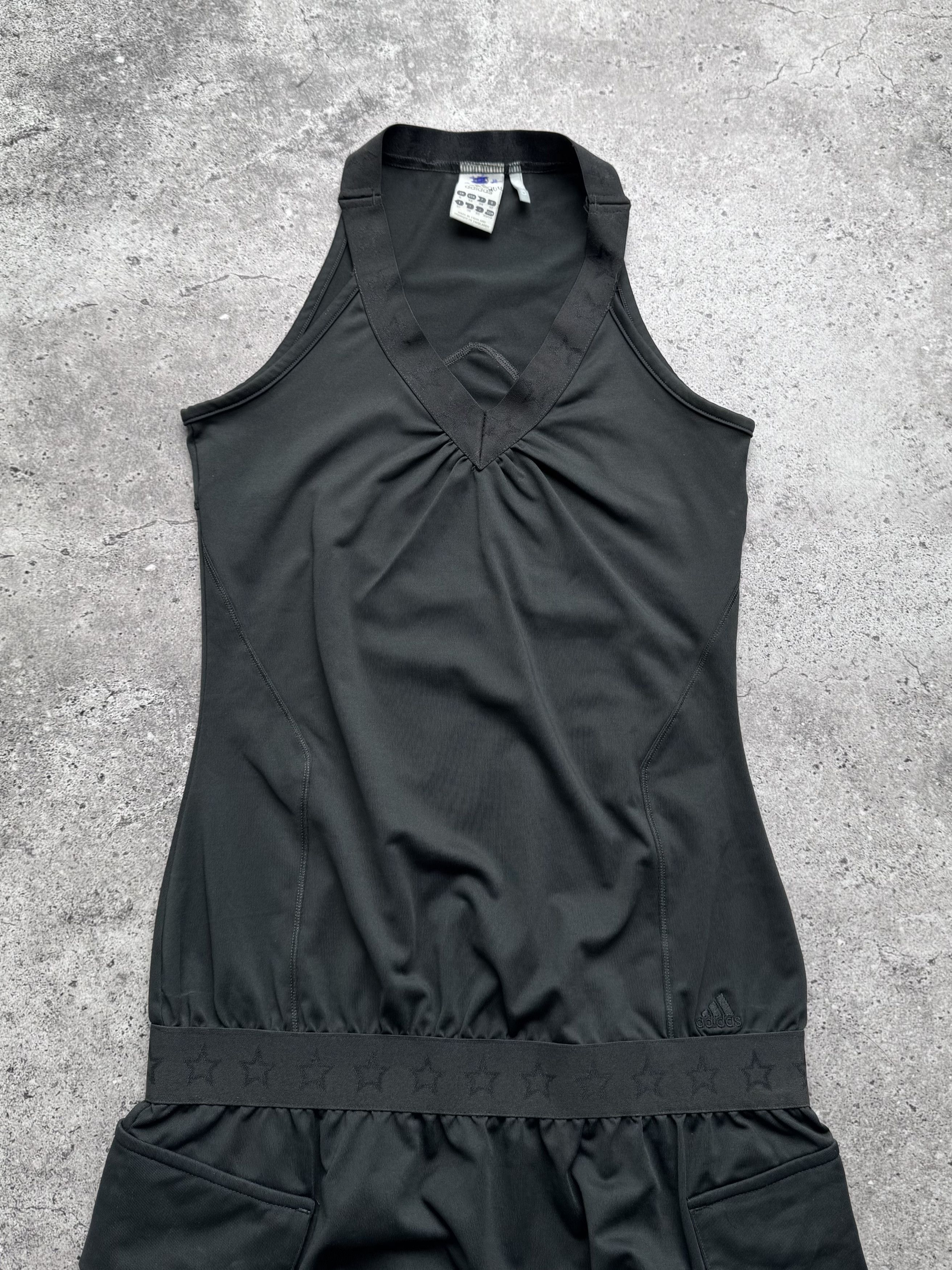 Adidas Adidas Vintage Halter Mini Dress Pockets Sport Style (E8) Size XS / US 0-2 / IT 36-38 - 2 Thumbnail