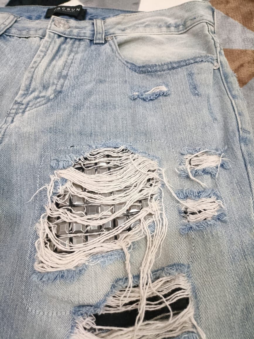 Pacsun Vertical Stretch Pacsun Los Angeles Ripped Punk Jeans Size 32" / US 10 / IT 46 - 7 Thumbnail