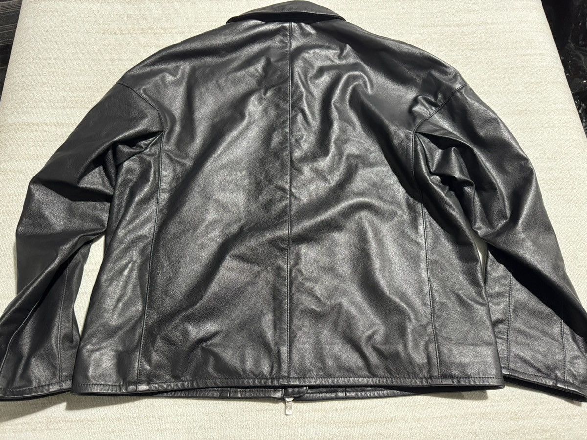 Japanese Brand Overcoat leather zip up blouson Size US L / EU 52-54 / 3 - 6 Thumbnail