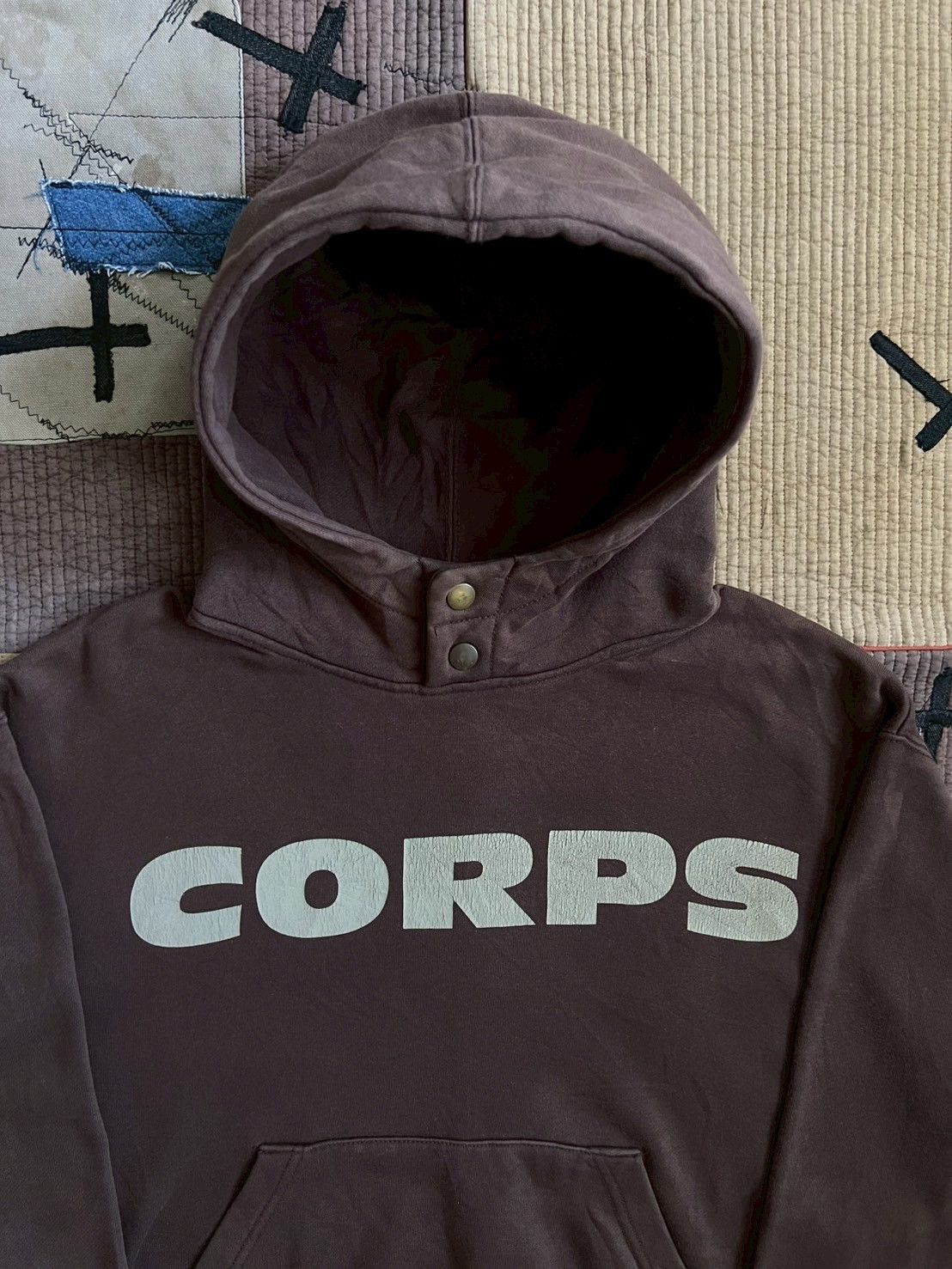 Vintage Vintage Boycott "CORPS" Hoodie Size US M / EU 48-50 / 2 - 3 Thumbnail