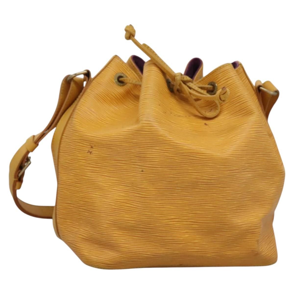 Louis Vuitton LOUIS VUITTON Epi Petit Noe Shoulder Bag Yellow M44109 Size ONE SIZE - 1 Thumbnail