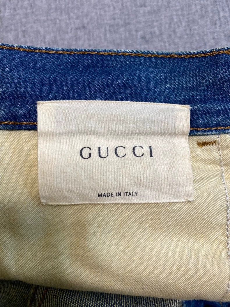 Gucci Gucci Patterned straight pants jeans 2502-Nextarrow Size US 31 - 4 Thumbnail