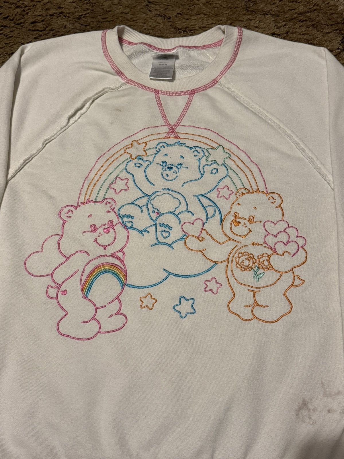 Vintage Vintage Y2K Care Bears Crewneck Sweatshirt White Medium Size US M / EU 48-50 / 2 - 2 Thumbnail