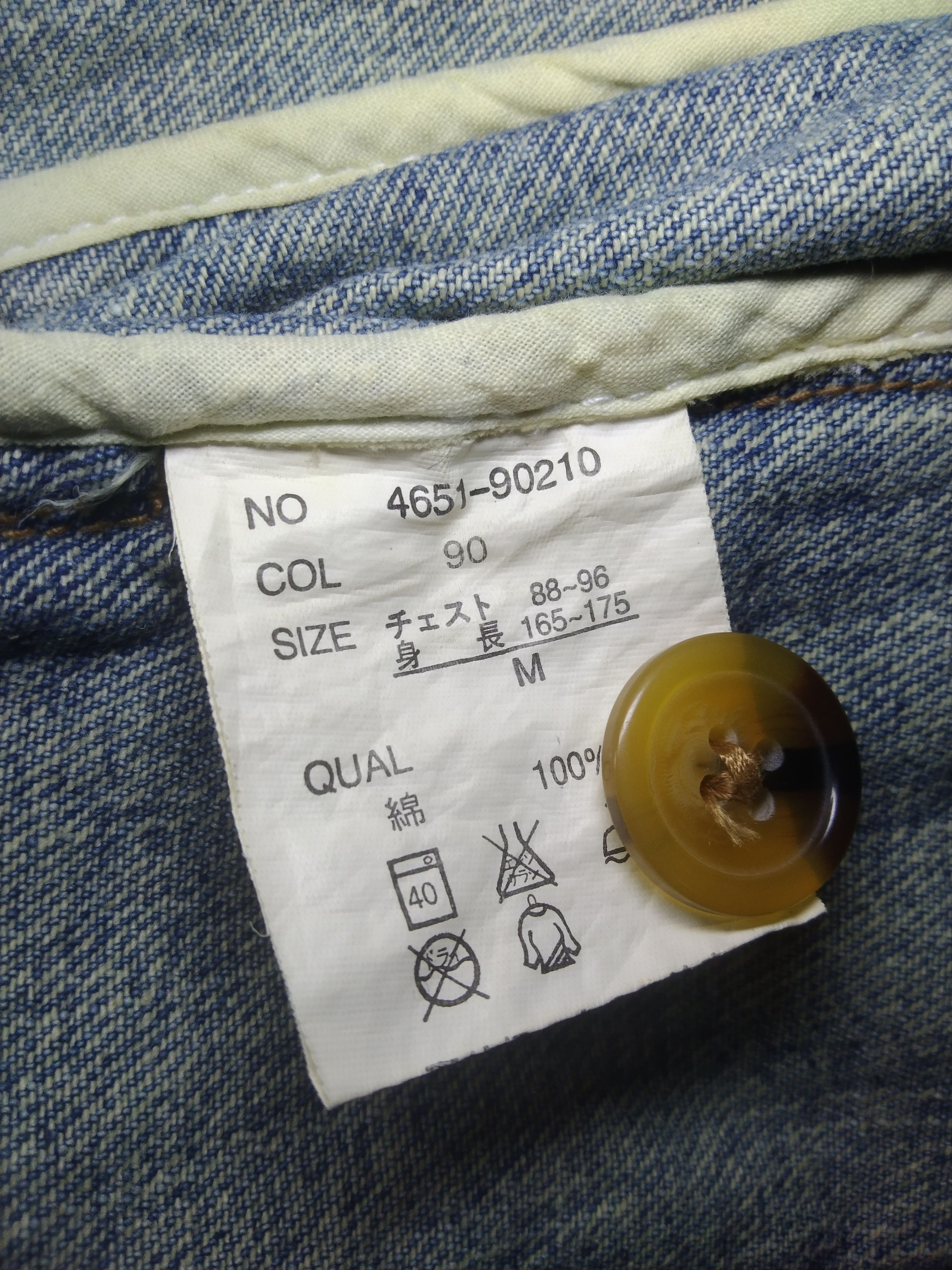Japanese Brand Never Seen Thing denim jacket Size US M / EU 48-50 / 2 - 7 Thumbnail