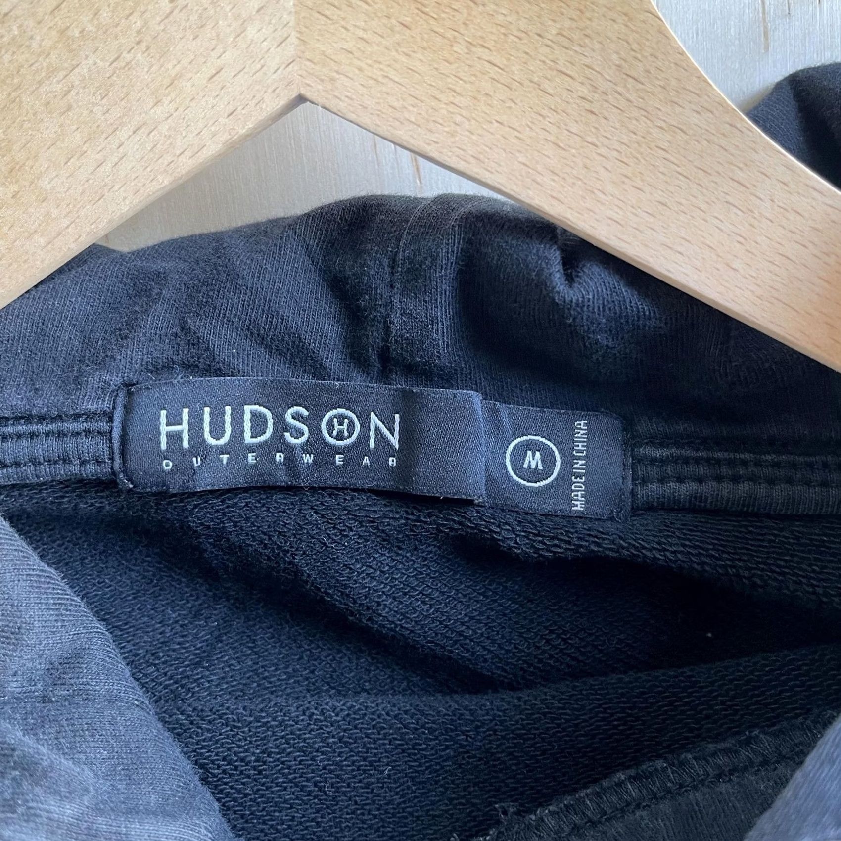 Hudson HUDSON Outerwear Hoodie Mens M Black Fleece Pullover Art Graphic Sweatshirt Size US M / EU 48-50 / 2 - 3 Thumbnail