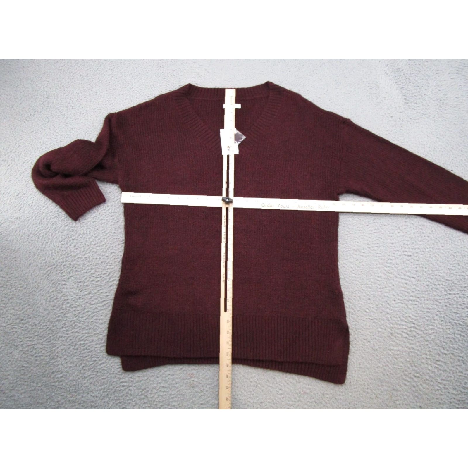 Nine West Nine West Women's Pullover Sweater XL Red Maroon Knit casual fall winter spring pullover Mens? Size XL / US 12-14 / IT 48-50 - 5 Thumbnail