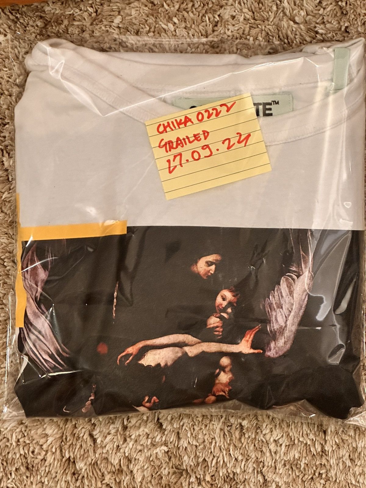 Off-White Caravaggio Tee Size US L / EU 52-54 / 3 - 8 Thumbnail