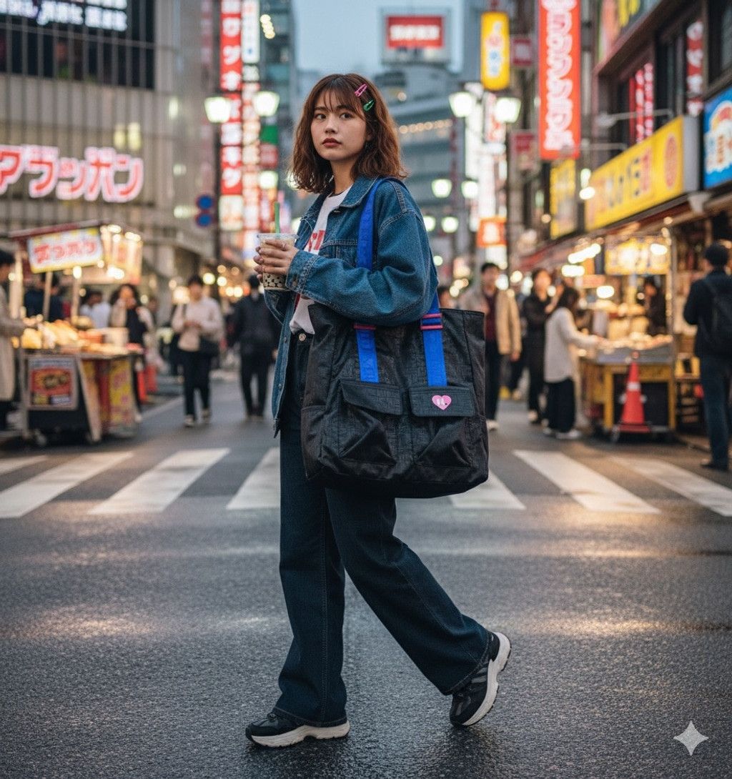 Other HARAJUKO Lovers Extra Large Black Manifesto Tote Size ONE SIZE - 1 Thumbnail
