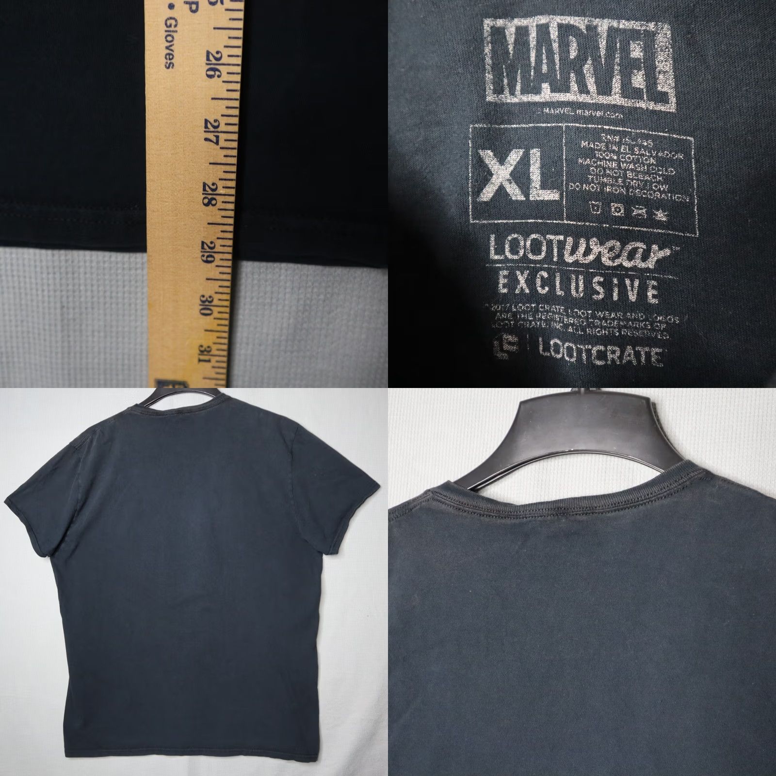 Vintage Marvel Black Panther T Shirt Mens XL Black Short Sleeve Graphic Print Shirt Black Panther Theme Mens XL Size US XL / EU 56 / 4 - 8 Thumbnail