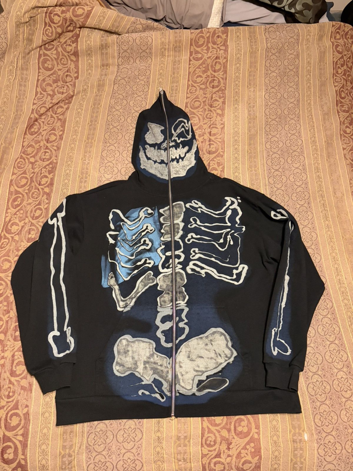 トップス Travis Scott x Fragment Skeleton Hoodie Travis Scott Fragment Skeleton Hoodie