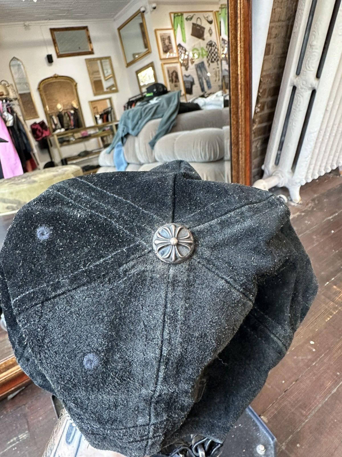Chrome Hearts Vintage suede chrome hearts dagger hat Size ONE SIZE - 3 Thumbnail