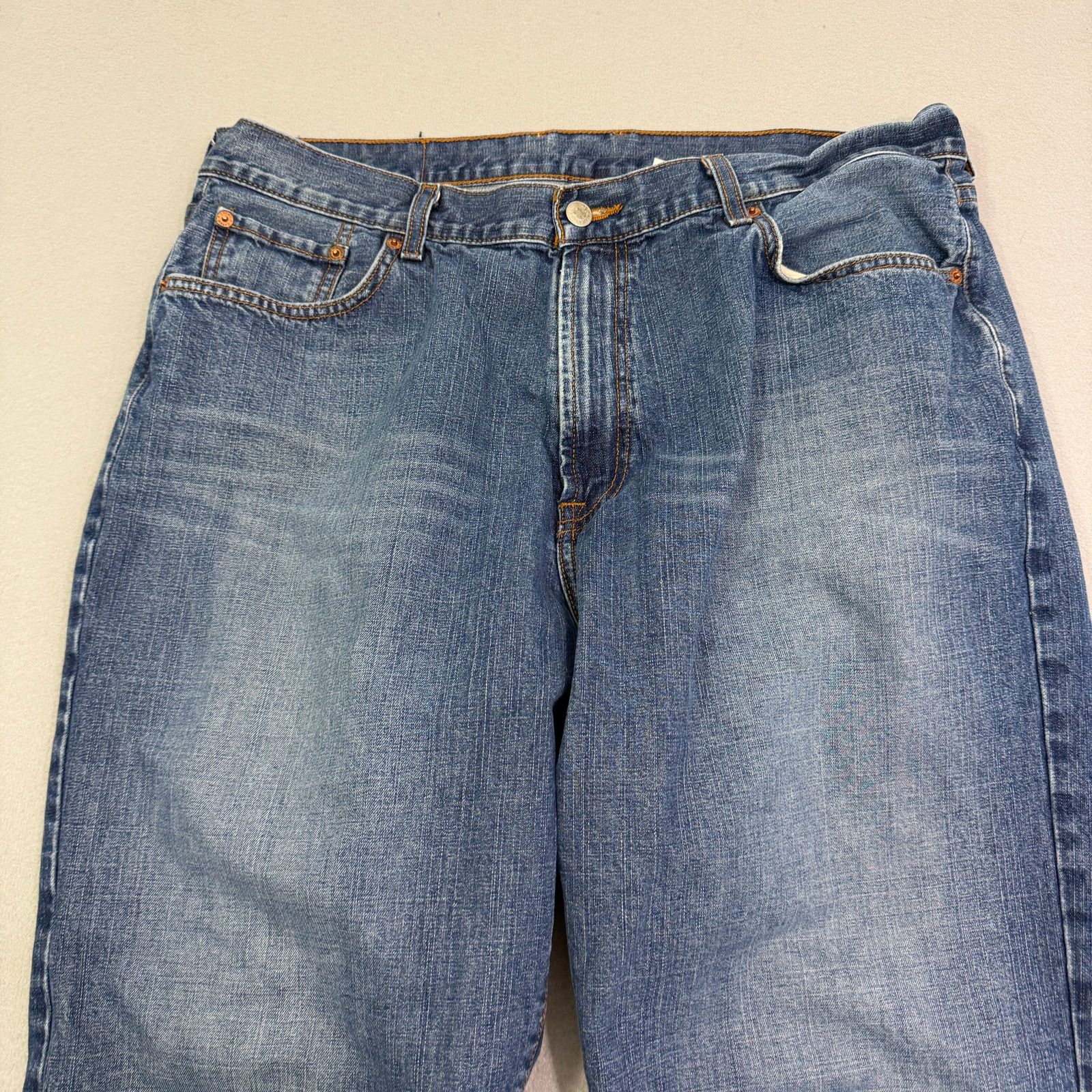 Lucky Brand Lucky Brand Rivington Jeans Men's 38x32 Blue Faded Denim Size US 38 / EU 54 - 2 Thumbnail