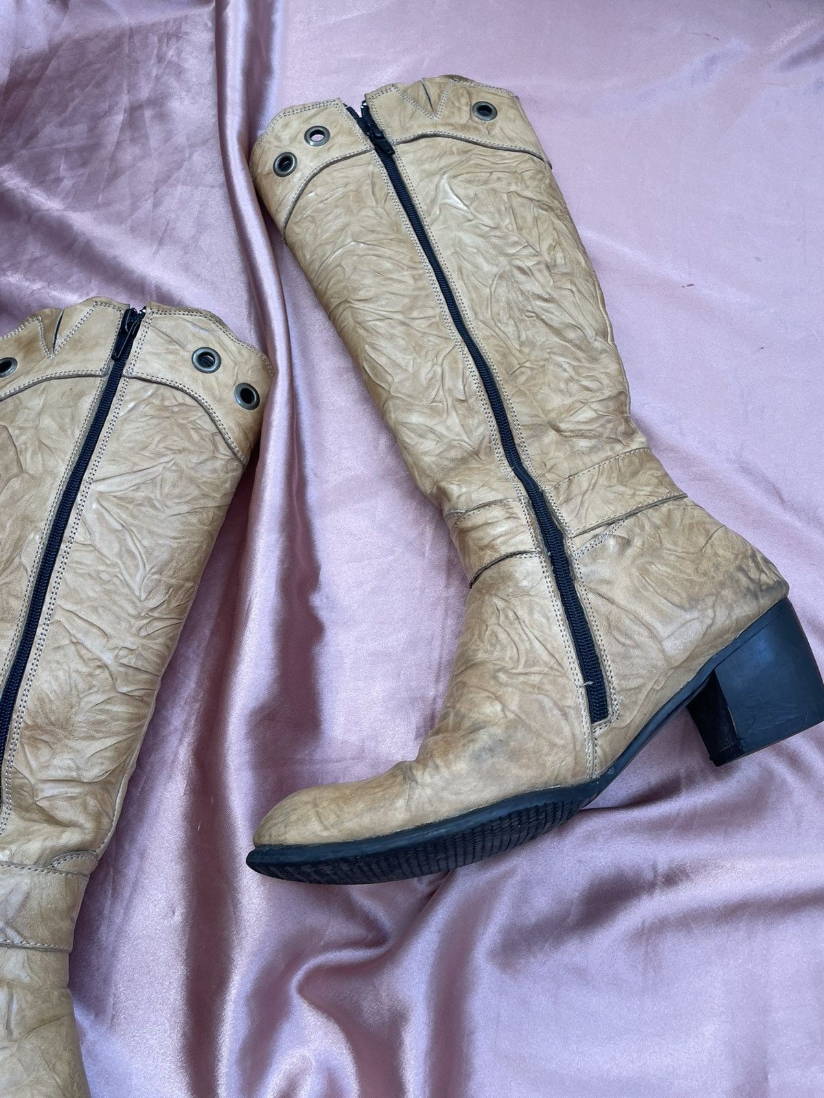 Vintage y2k boots leather Size US 7.5 / IT 37.5 - 16 Thumbnail