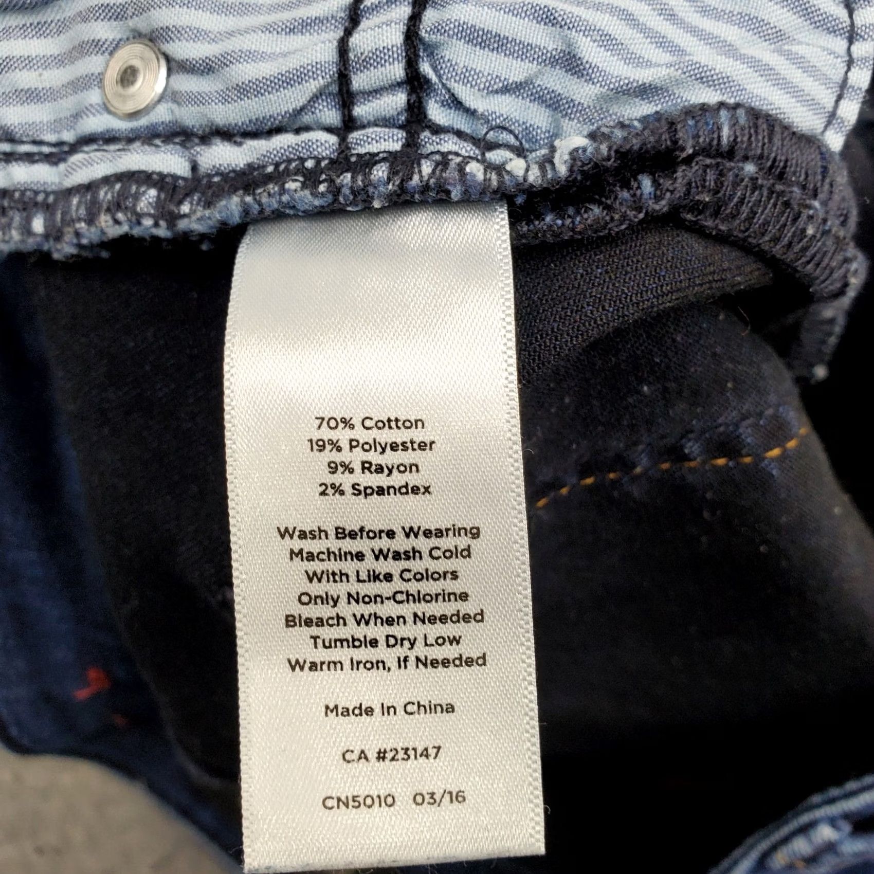 Talbots Talbots Women Jeans 6 Blue Denim Five Pocket Jegging Stretch Regular Waist 27.25 Inseam Vintage No Size 28" / US 6 / IT 42 - 7 Thumbnail