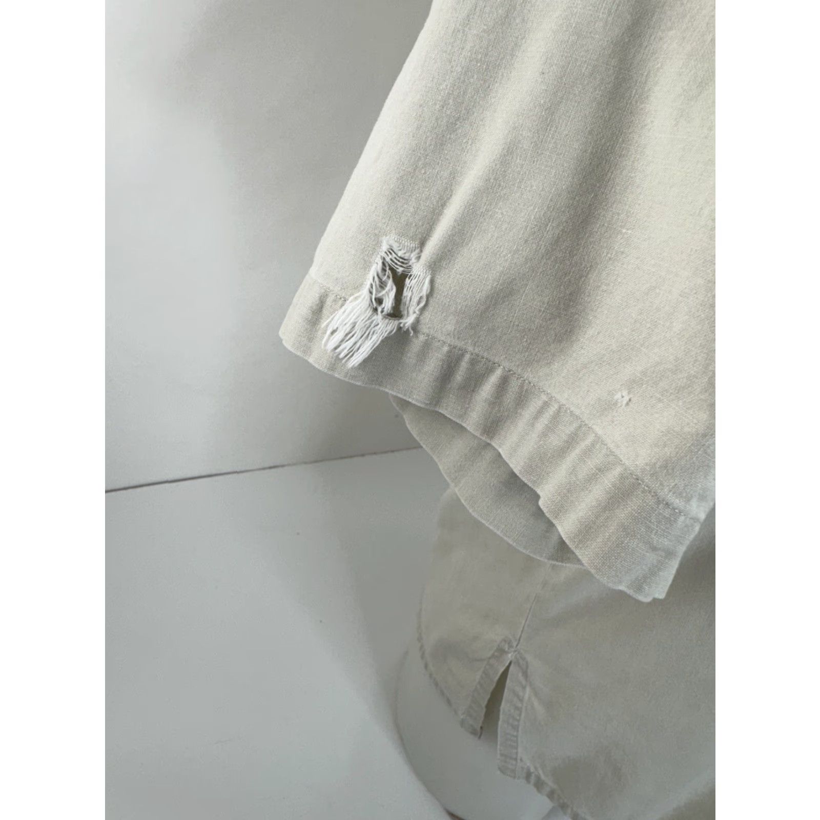 Banana Republic BANANA REPUBLIC Vintage CLASSIC SAFARI Mens S/M Shirt - Button-Up Short Sleeve Beige / Tan J17 Size US M / EU 48-50 / 2 - 2 Thumbnail