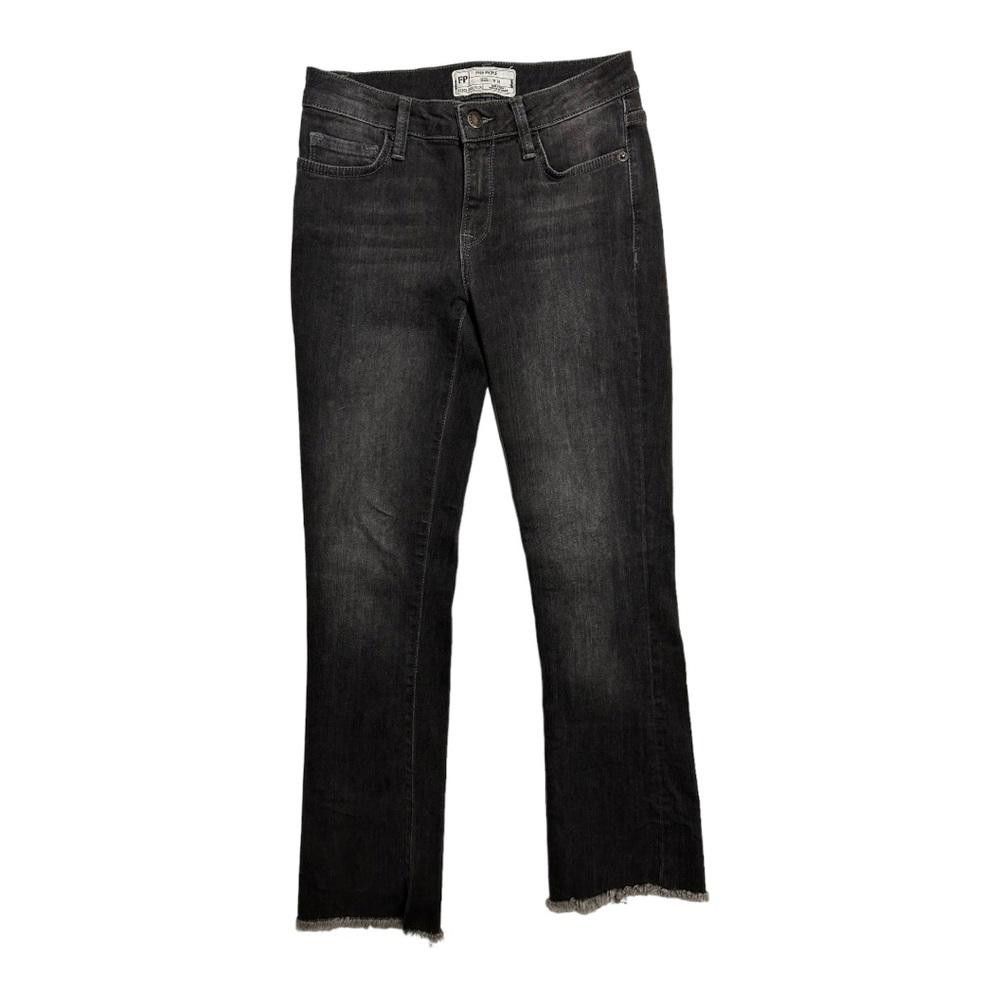 Free People Free People l Ankle Cropped Raw Hem Jeans Size 24 Size 24" / US 00 / IT 34 - 2 Thumbnail