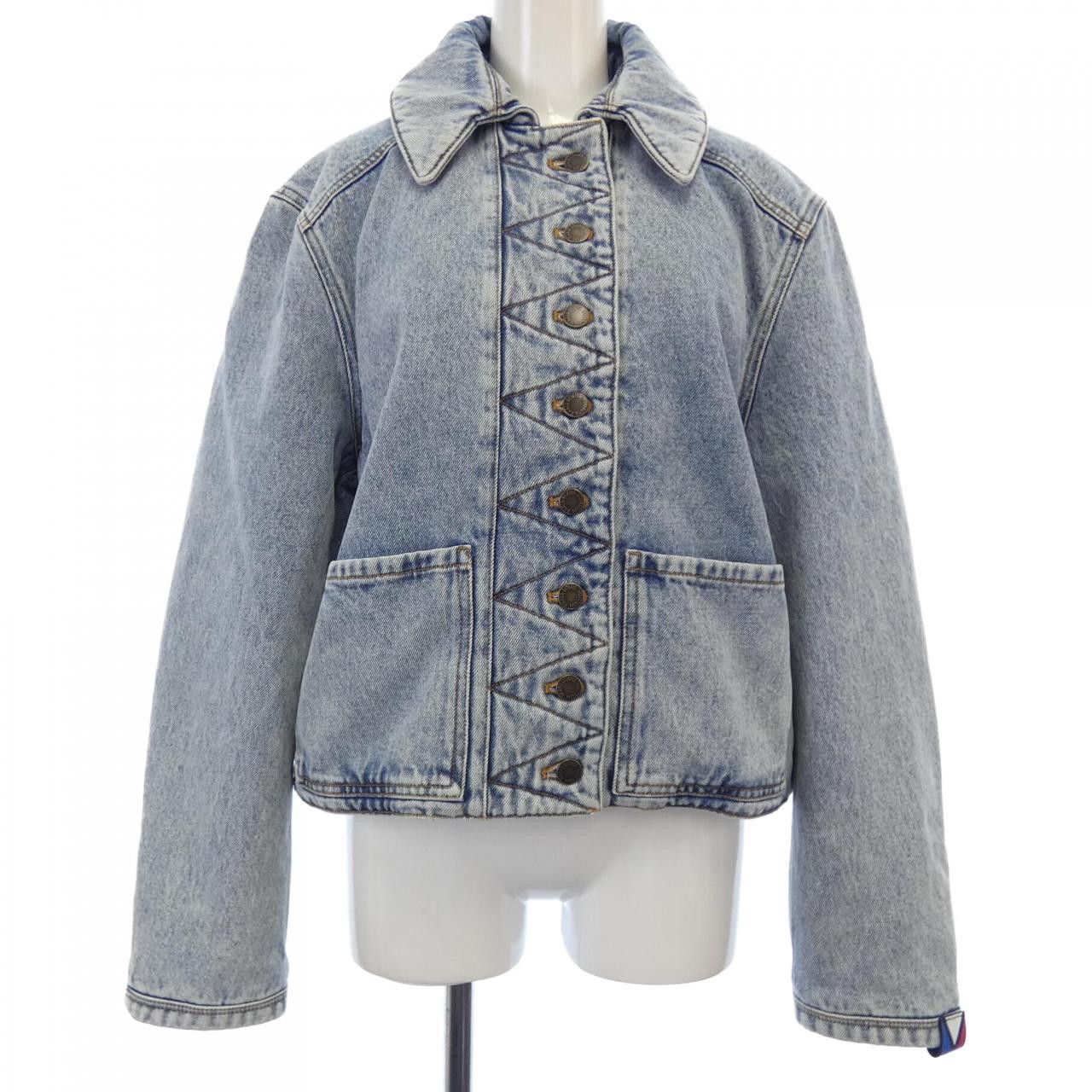 Louis Vuitton Louis Vuitton Louis Vuitton Denim Jacket Denim Outerwear FPVE53BEA DUTY FREE for USA Size ONE SIZE - 1 Thumbnail