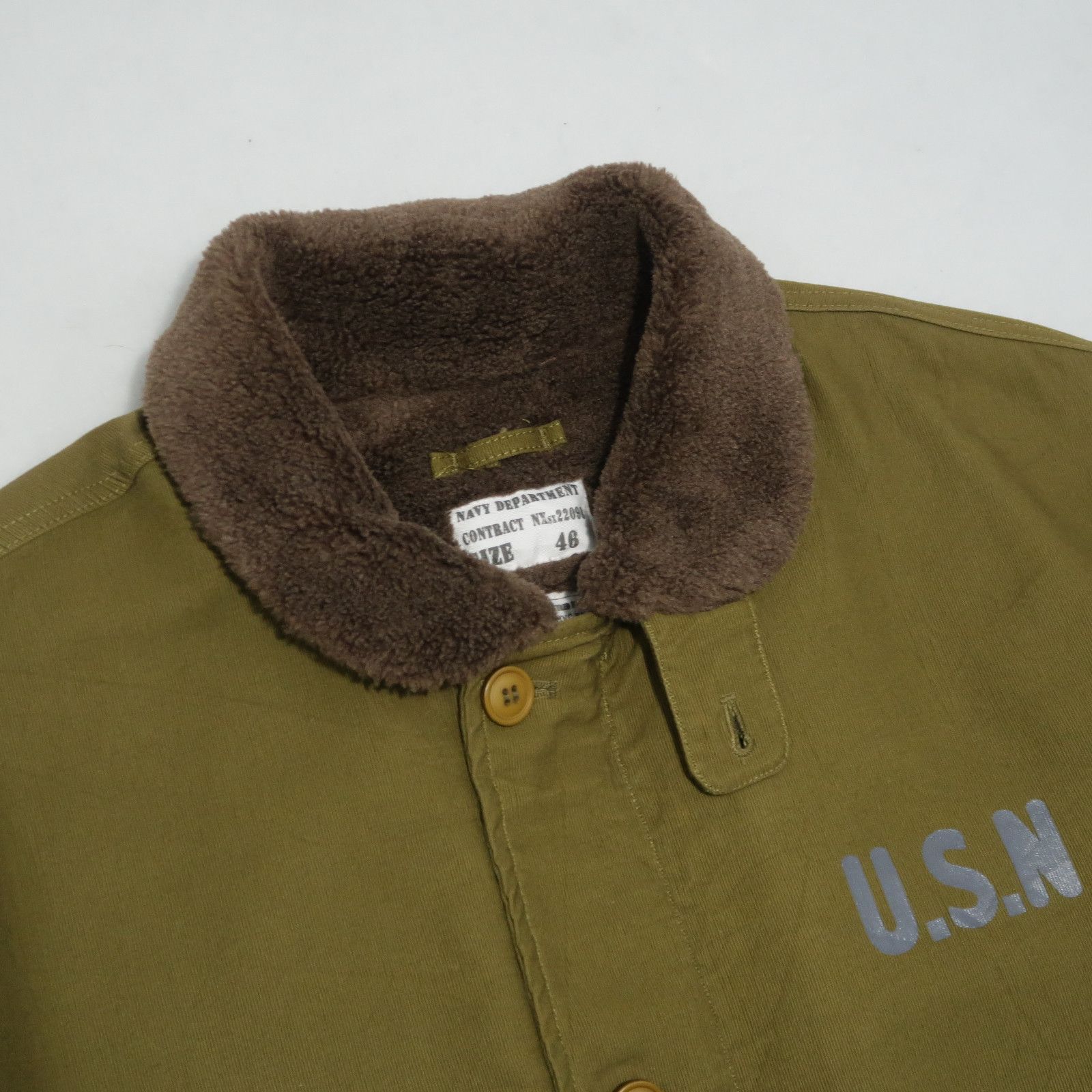 Buzz Rickson's Vintage 90s Military USN N1 Deck Jacket Rare Size US L / EU 52-54 / 3 - 5 Thumbnail