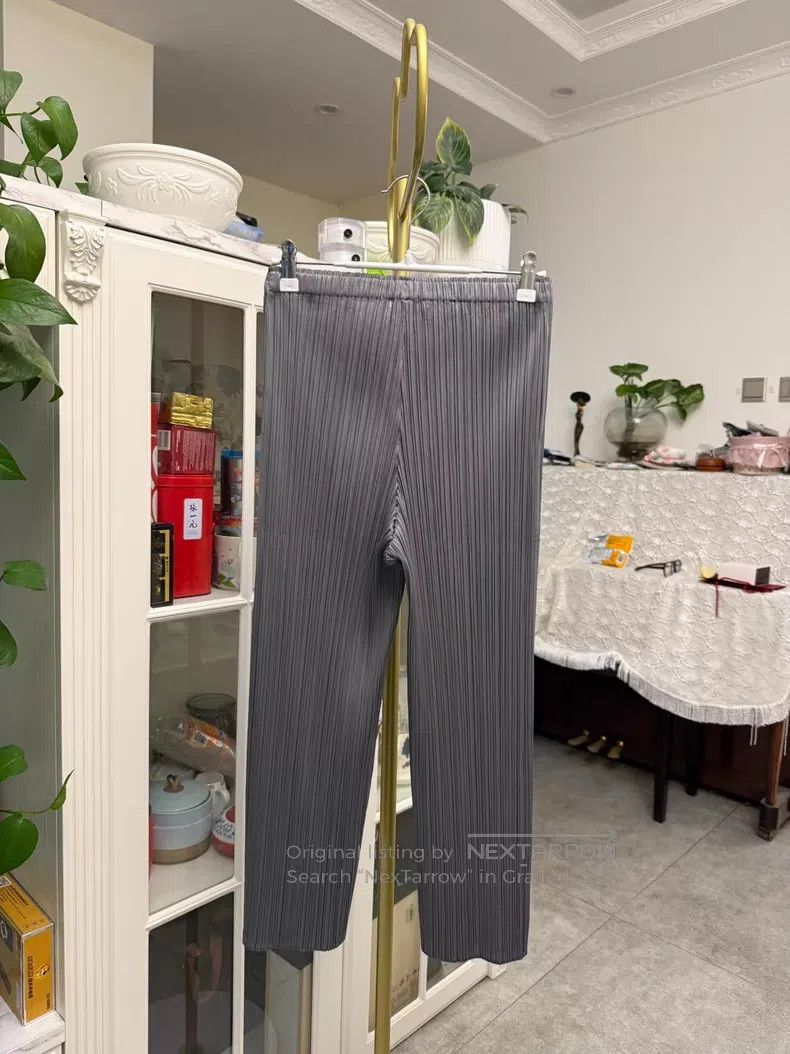 Issey Miyake Issey Miyake size:3 Grey Pants Size 31" - 2 Thumbnail