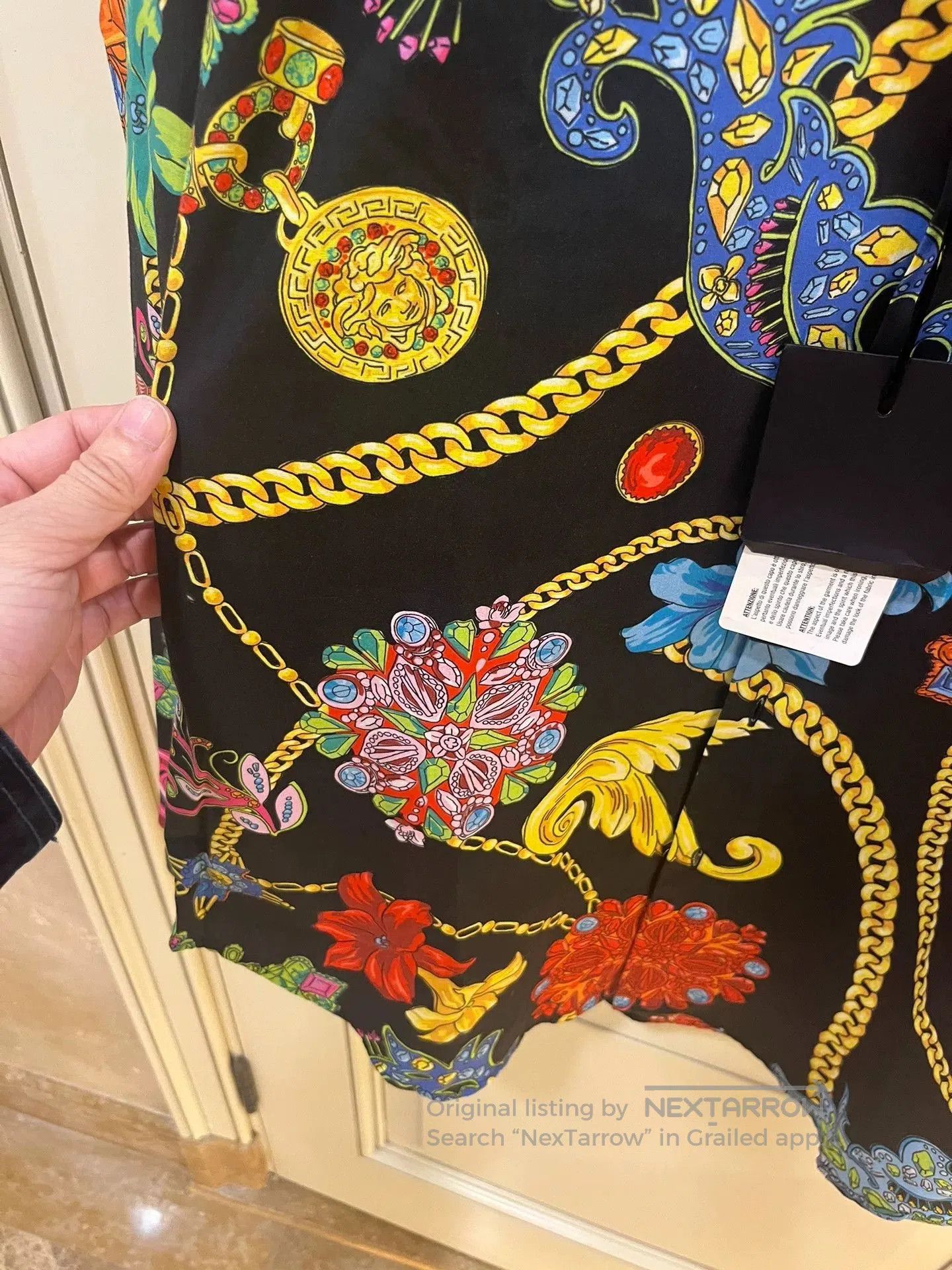 Versace Versace Classic Floral Chain Print Shirt. Size US M / EU 48-50 / 2 - 9 Thumbnail