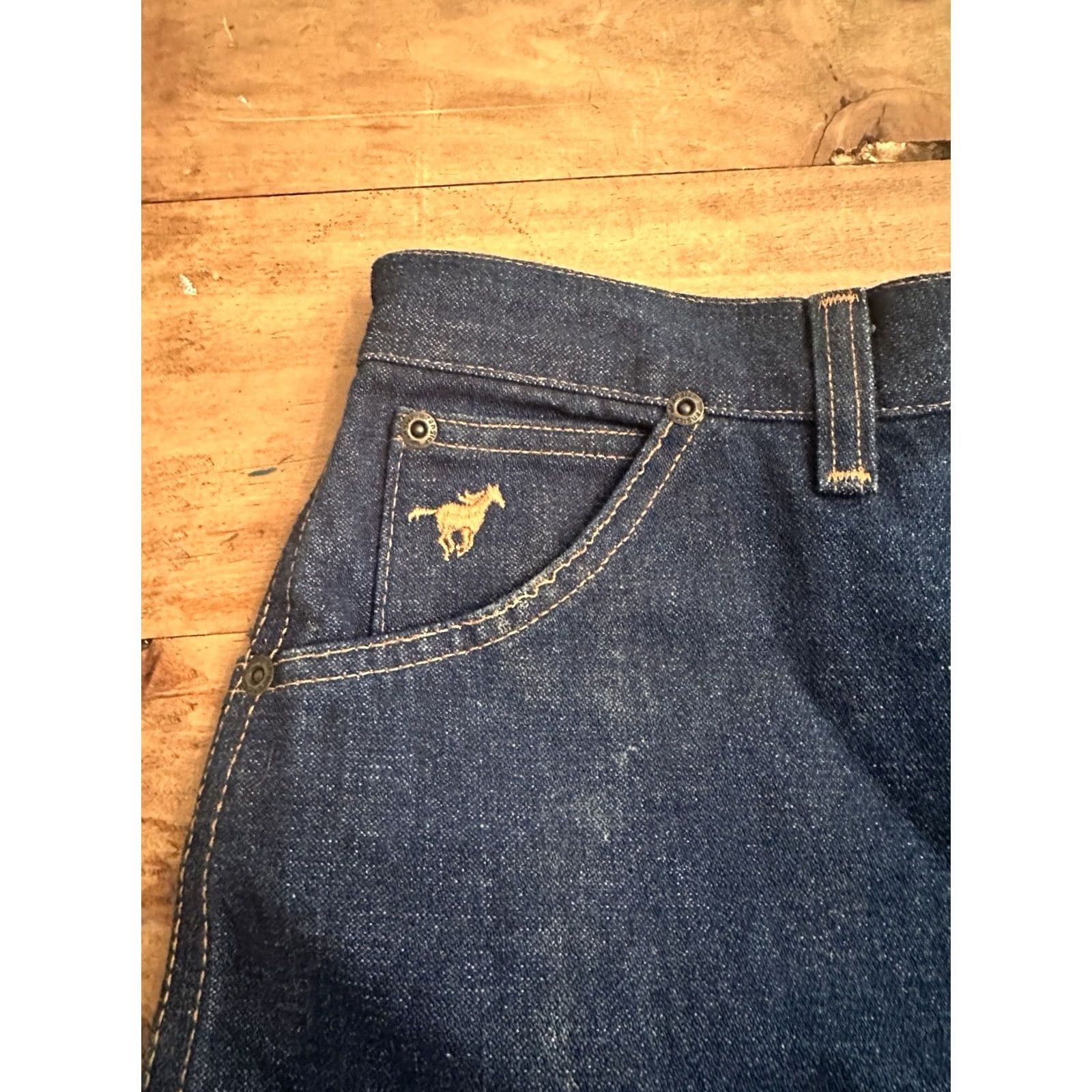 Wrangler VINTAGE Wrangler Misses Full Fit Jeans 20 High Waist 34x33 Blue 80s Womens Mom 34x33 Size 42" / US 20 - 5 Thumbnail