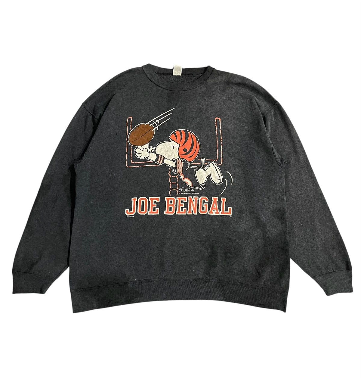 Vintage 80s Snoopy Joe Bengal Distressed Sweatshirt