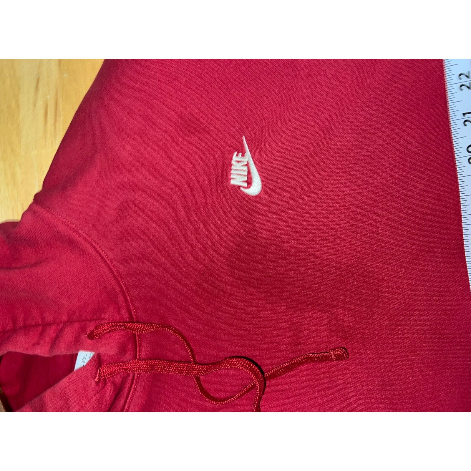 Nike Nike Red Hoodie Kangaroo Pocket Pullover Dark Red Stained 3X Size US XXL / EU 58 / 5 - 9 Thumbnail