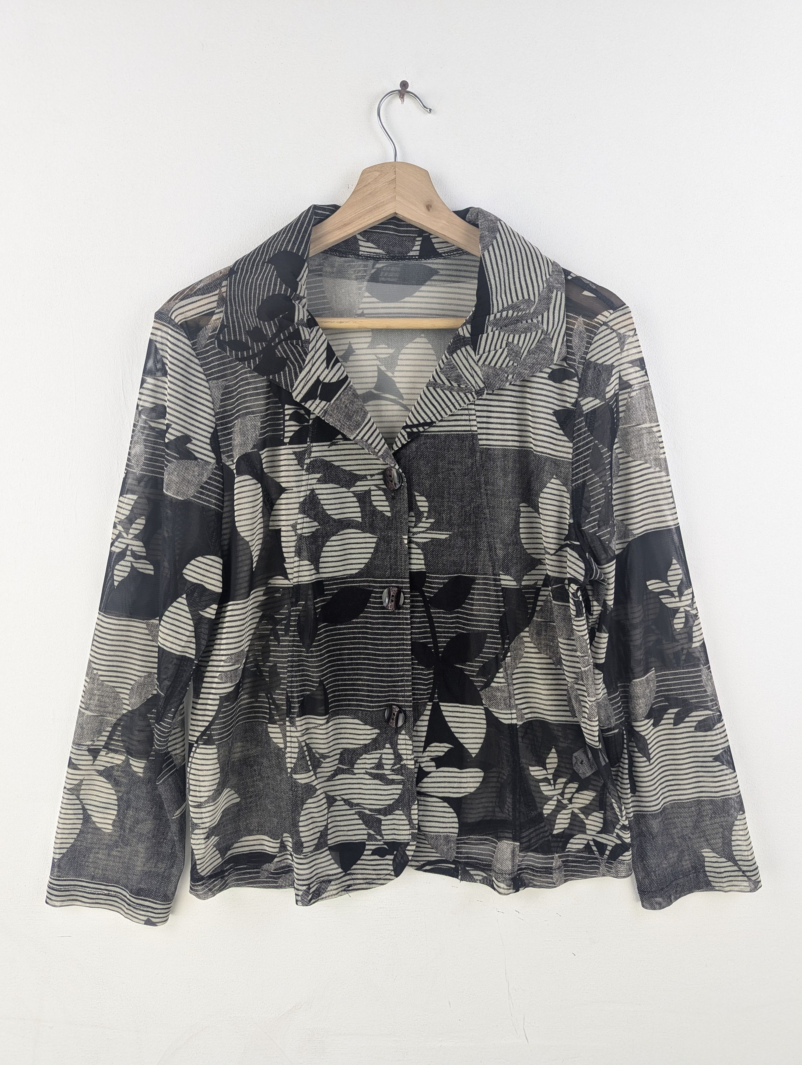 Designer × Japanese Brand Vintage Shirt Button Up Transparent Balenciaga Style Size M / US 6-8 / IT 42-44 - 1 Thumbnail