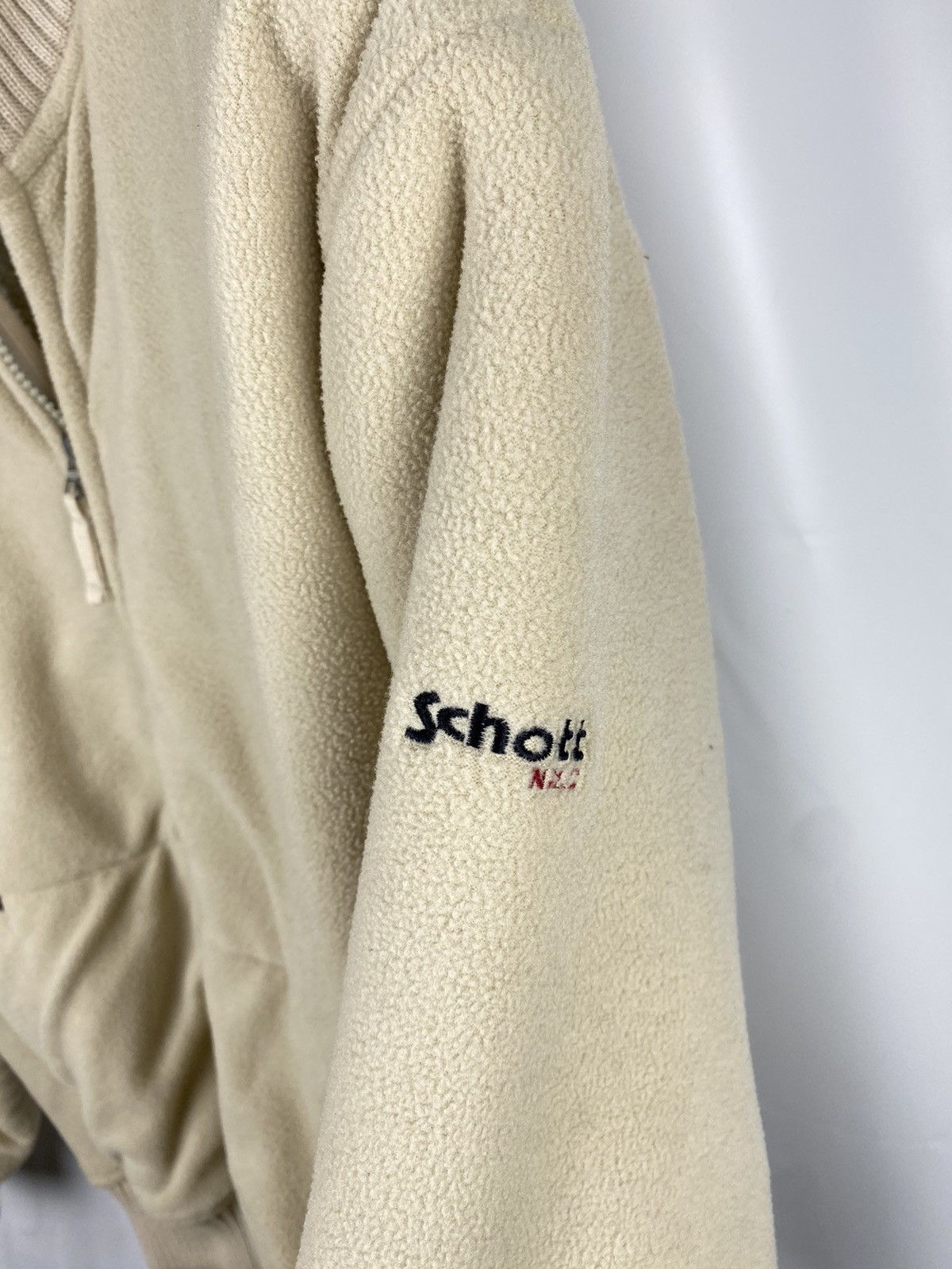 Schott × Vintage Schott NYC Fleece Bomber Jacket Full-Zip size S Size US S / EU 44-46 / 1 - 5 Thumbnail