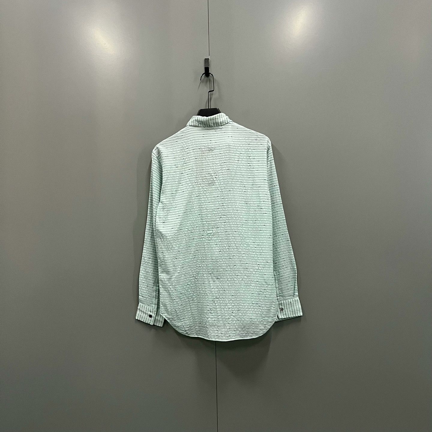 Dior Dior Mint Green Striped Silk Shirt Size US XXS / EU 40 - 2 Thumbnail