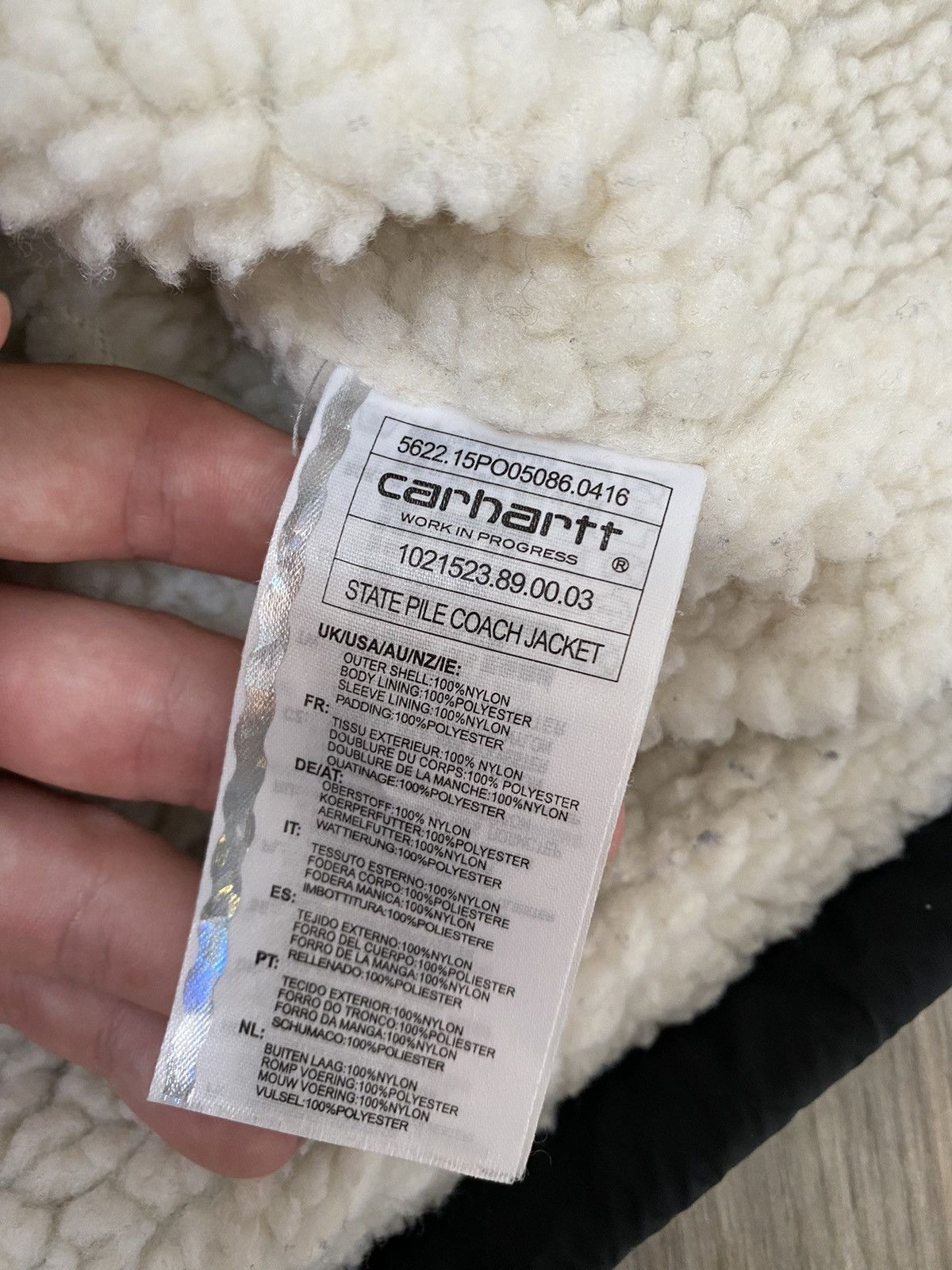 Carhartt Carhartt State Pile Nylon Black Jacket Men's Size S Size US S / EU 44-46 / 1 - 10 Thumbnail